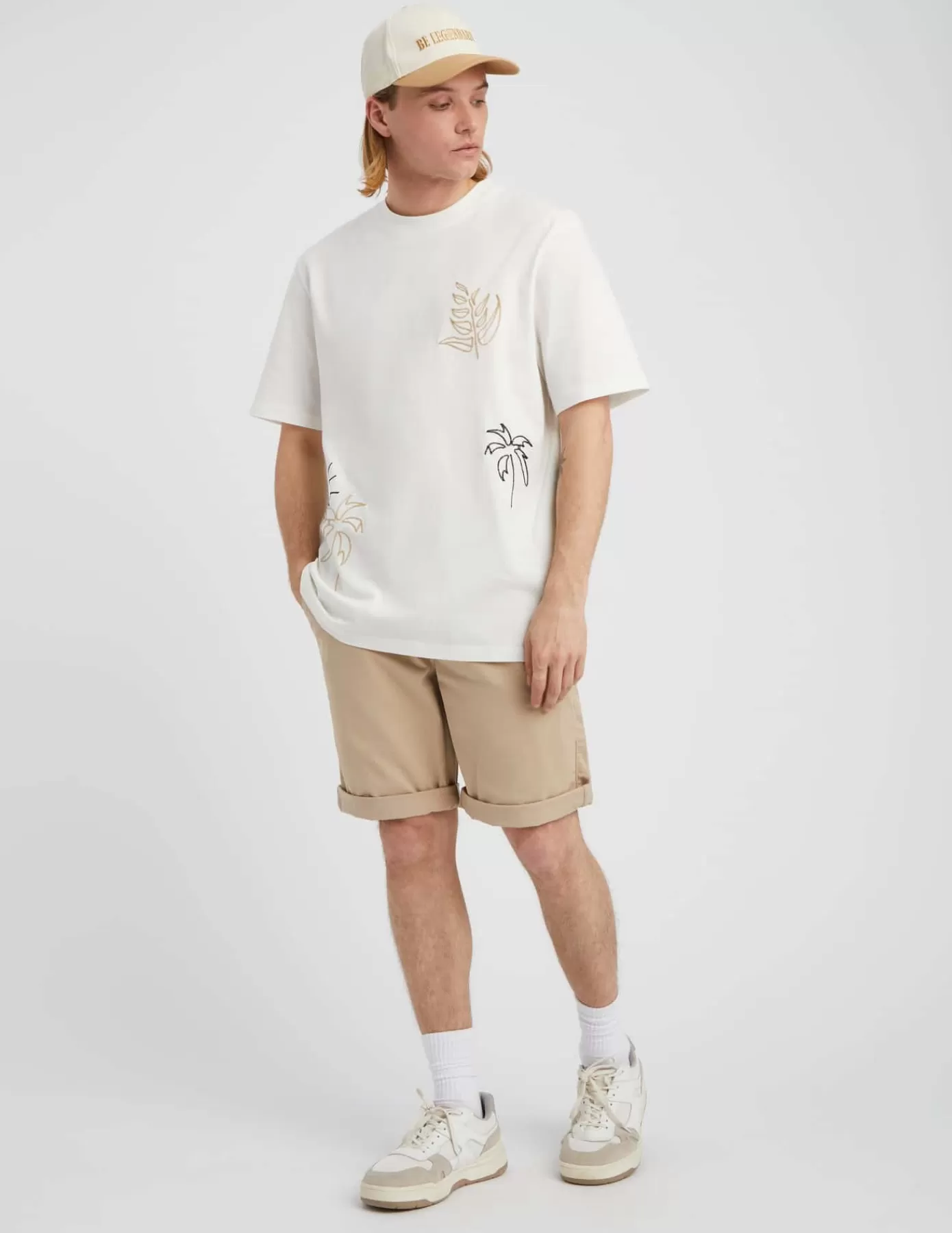 Cheap BZB Bermuda chino Beige