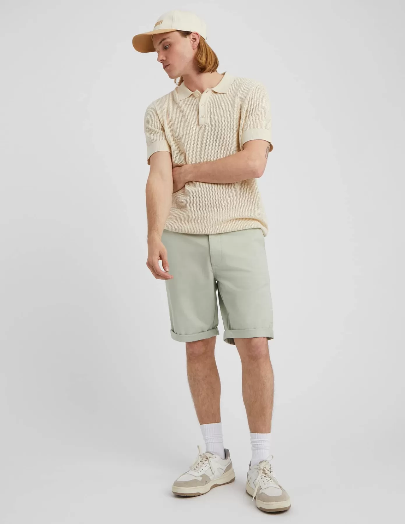 New BZB Bermuda chino Vertclair