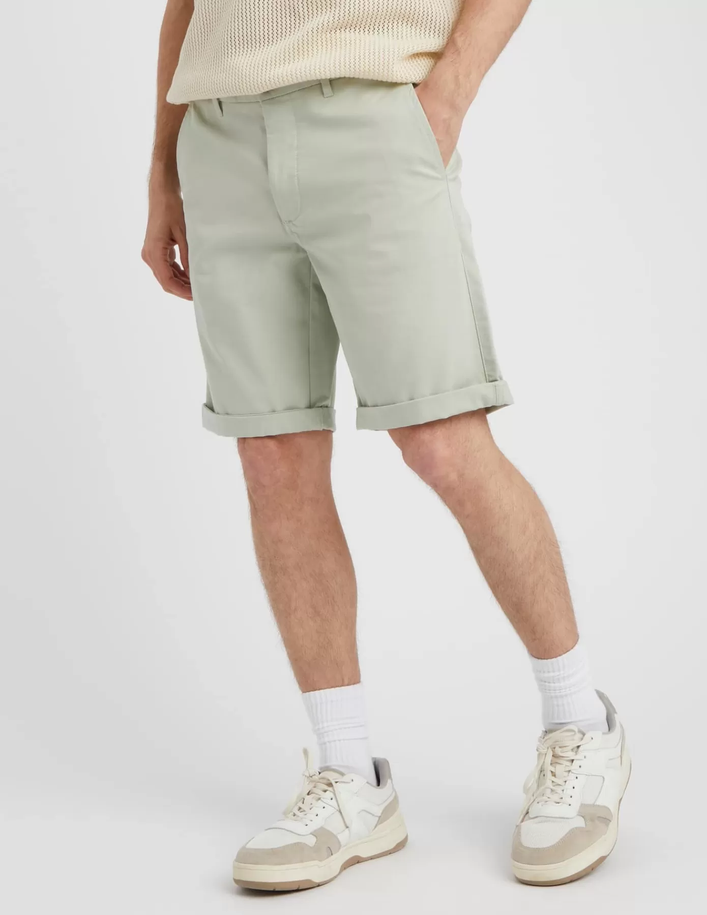 New BZB Bermuda chino Vertclair