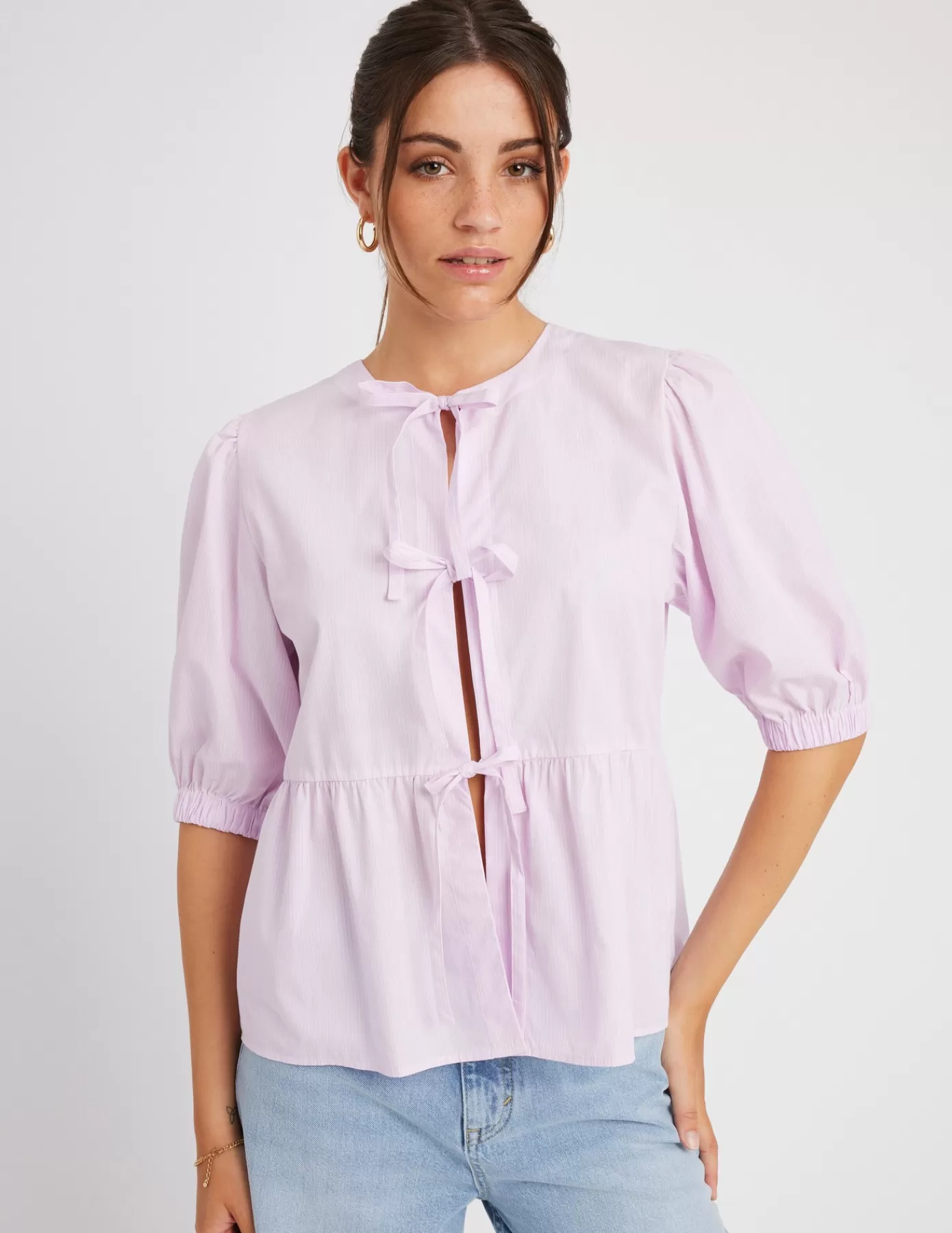 Outlet BZB Blouse à nouer Lila