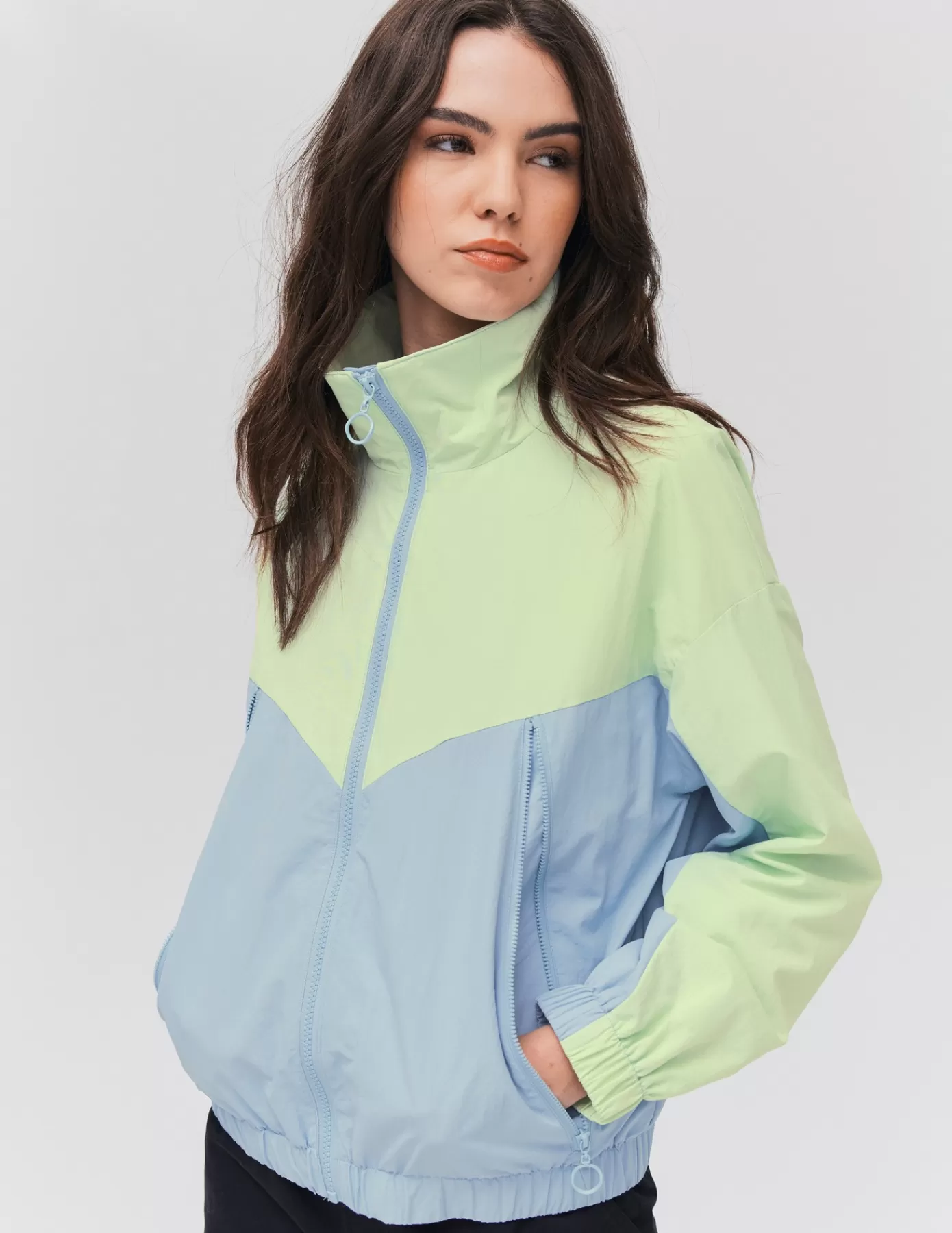 Discount BZB Blouson color block Vertclair