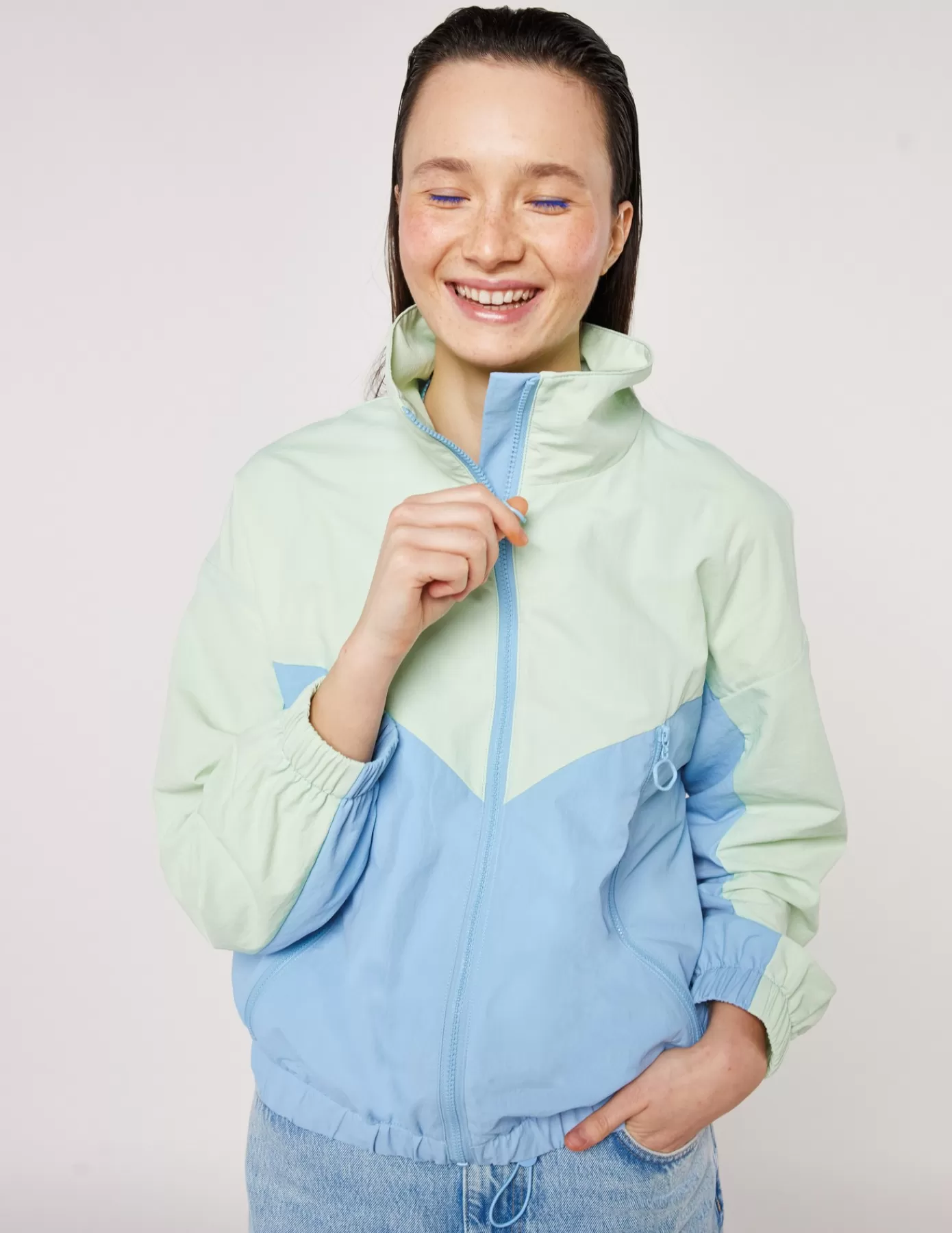 Discount BZB Blouson color block Vertclair