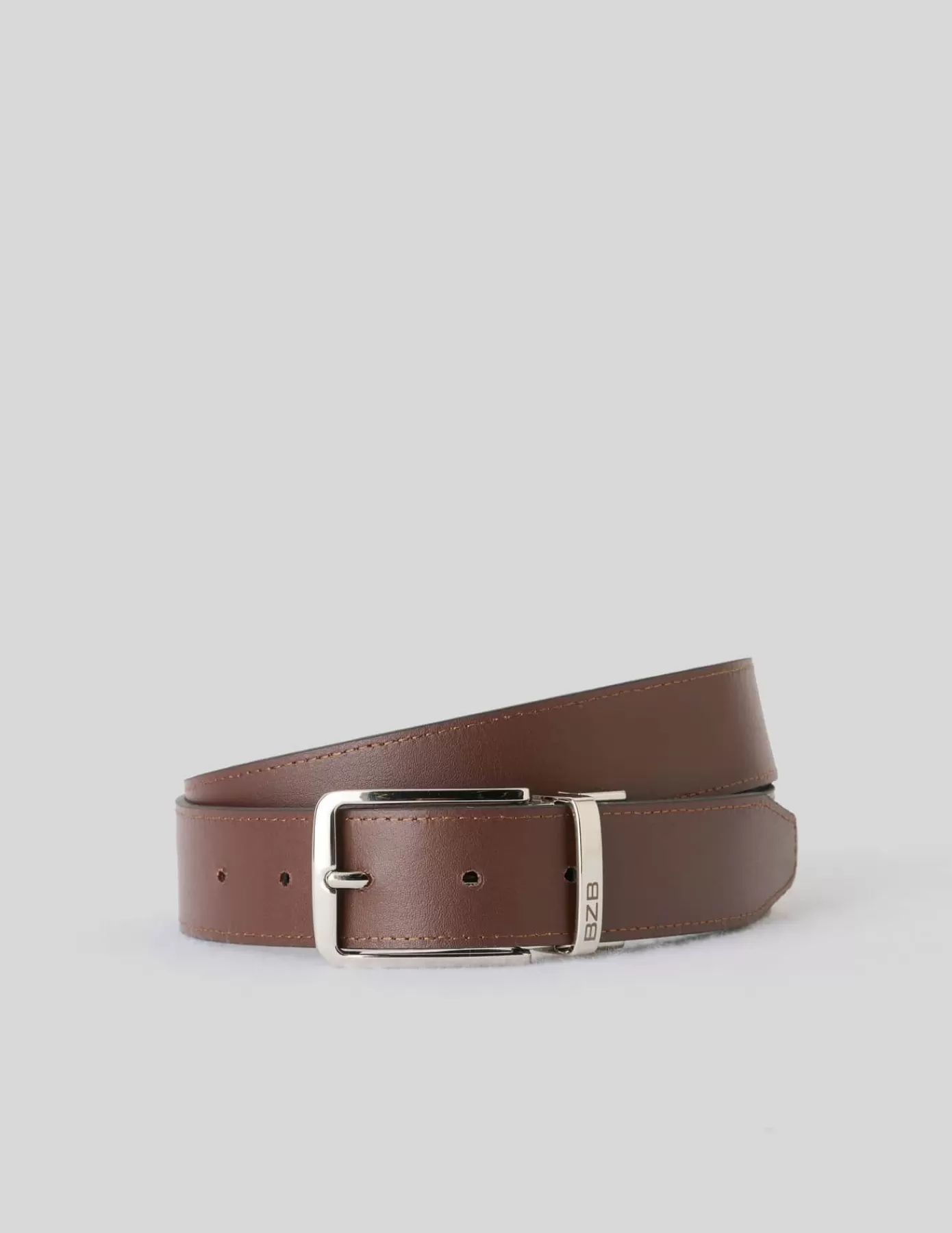 Cheap BZB Ceinture cuir réversible Noir