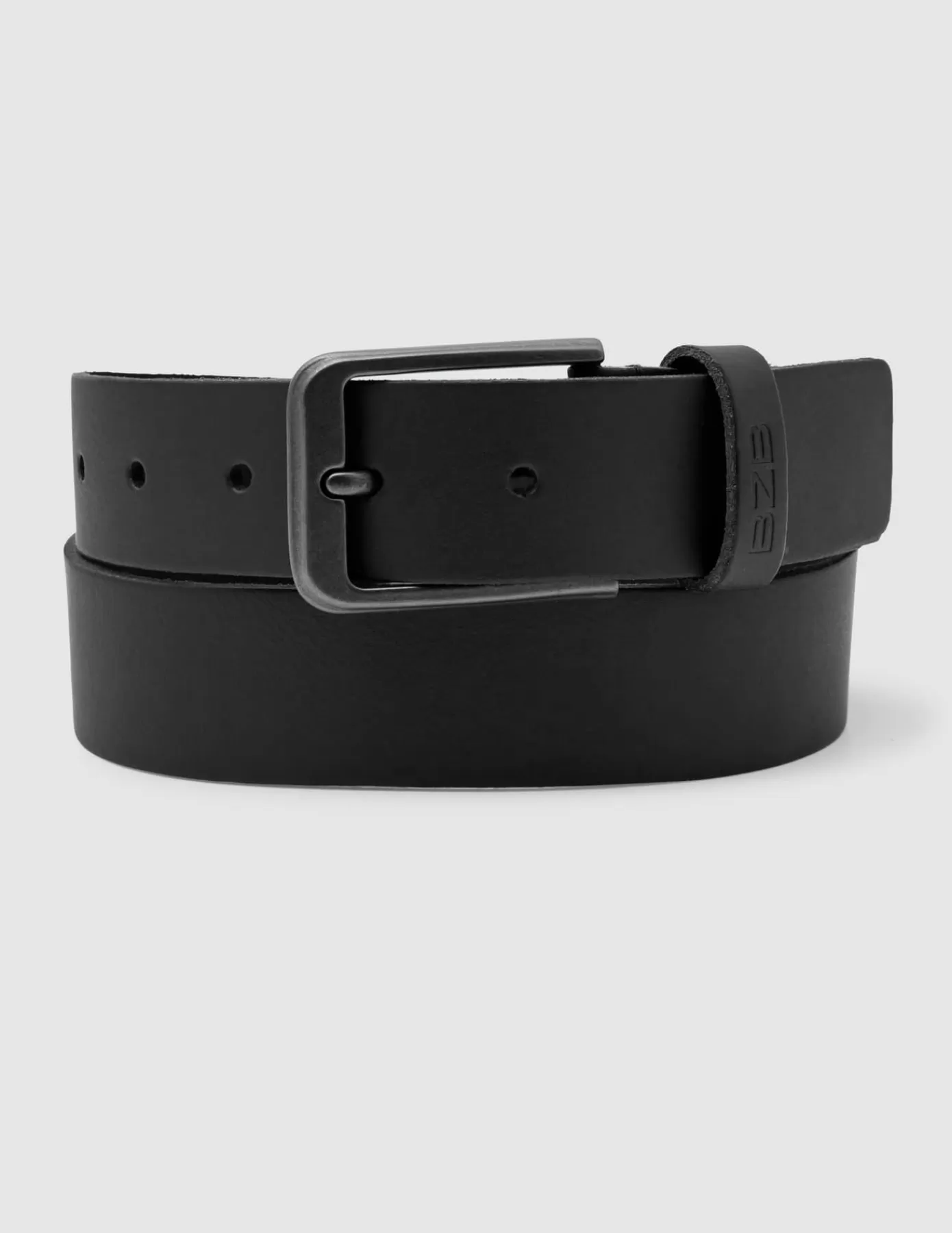 Cheap BZB Ceinture en cuir CARL Noir