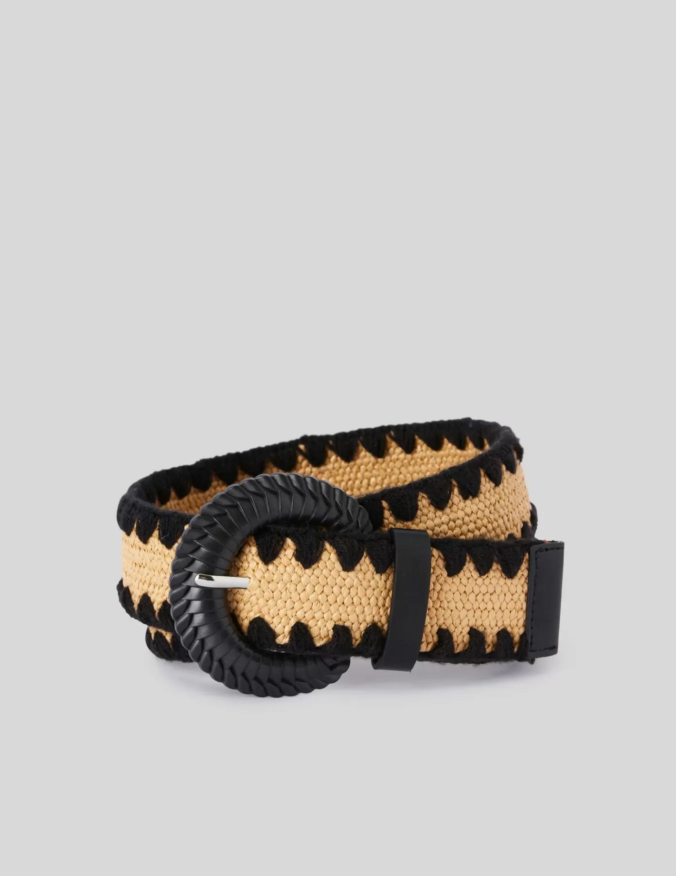 Shop BZB Ceinture tressée Noir