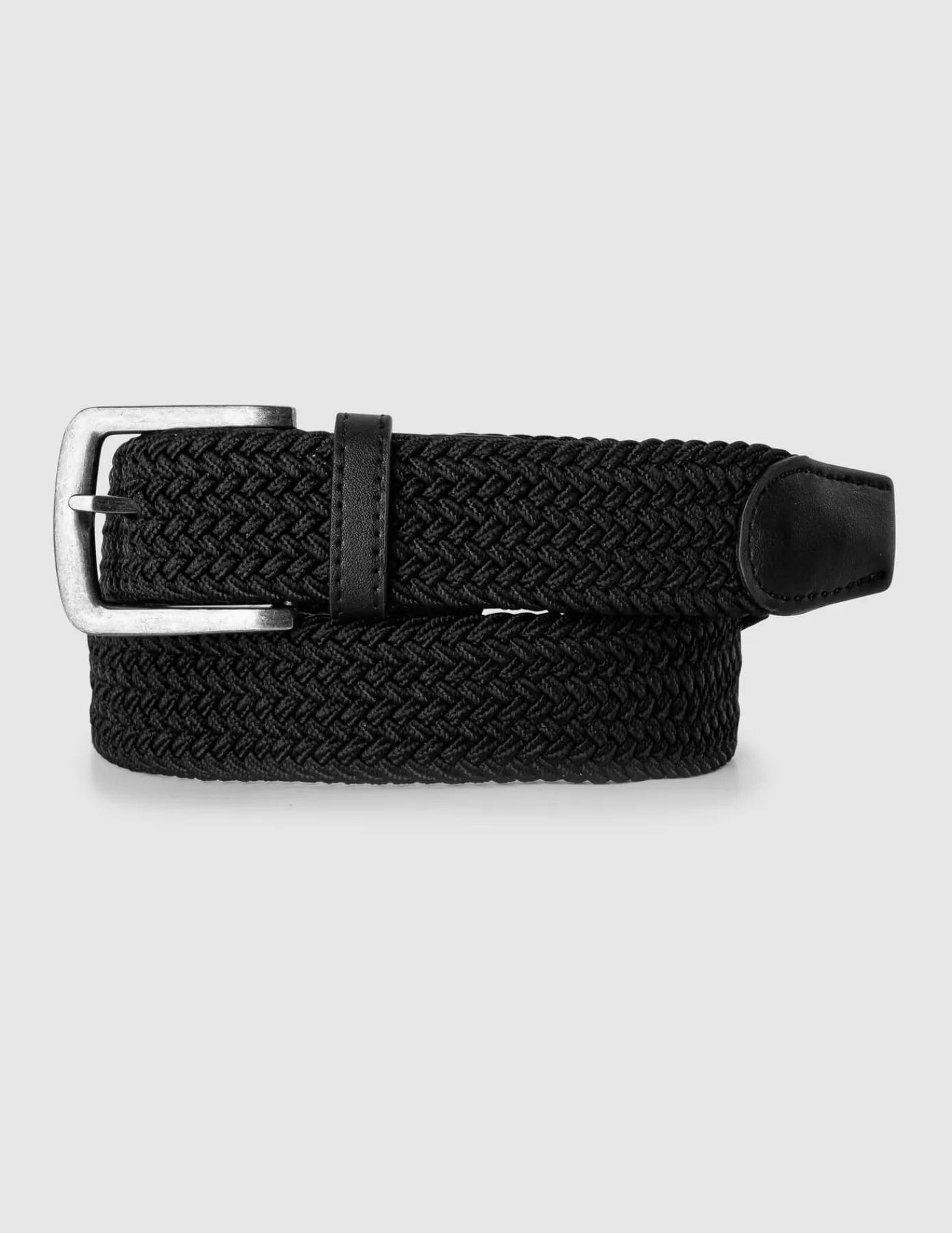 Shop BZB Ceinture tressée Noir