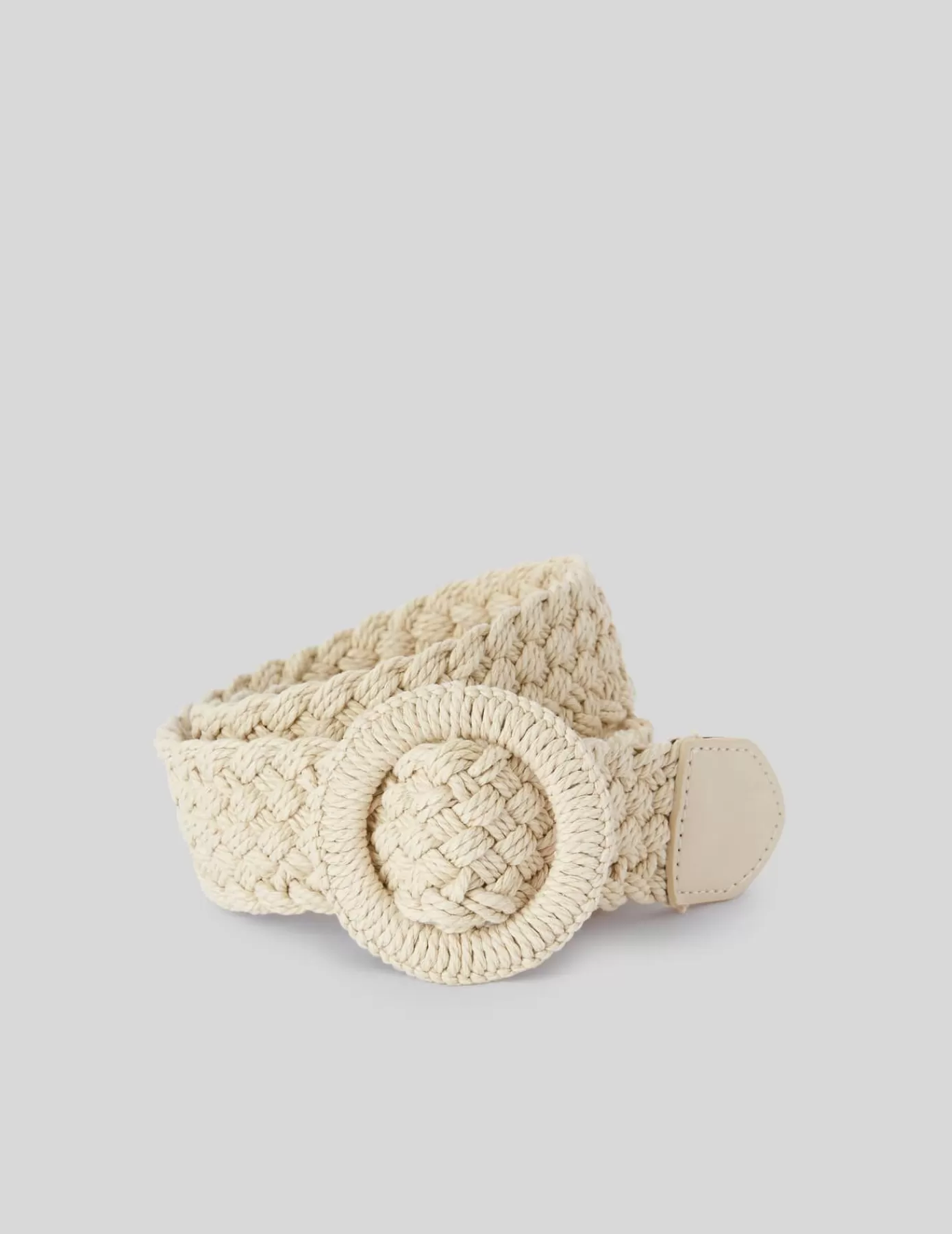 Shop BZB Ceinture tressée Blancécru