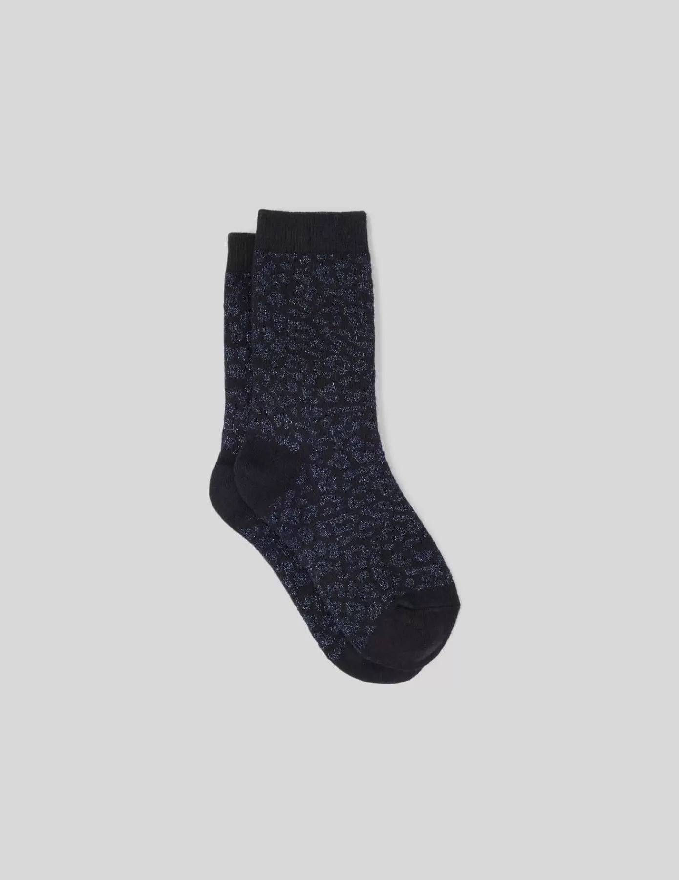 Online BZB Chaussettes unitaires léopard Noir