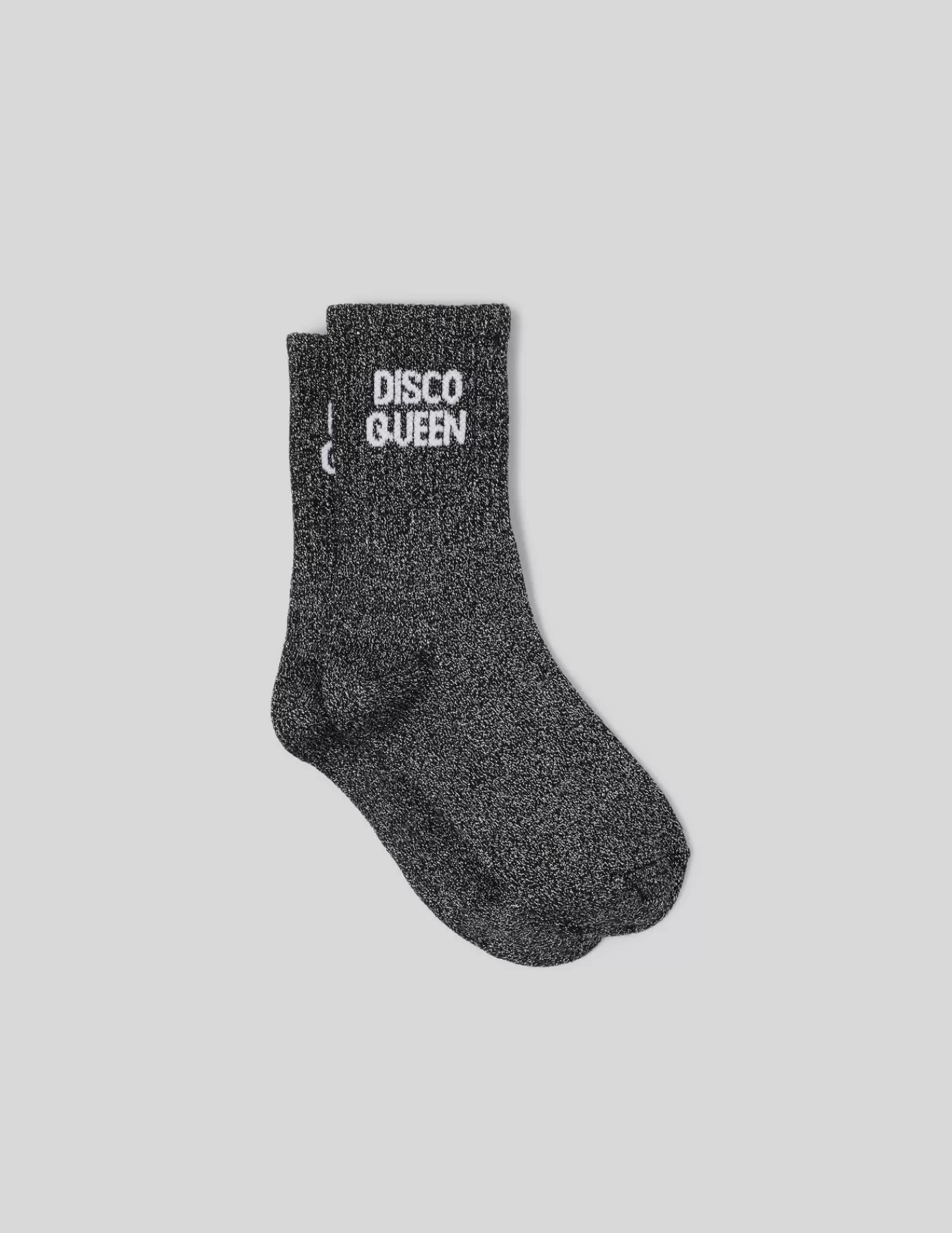 Store BZB Chaussettes unitaires lurex wording Noir