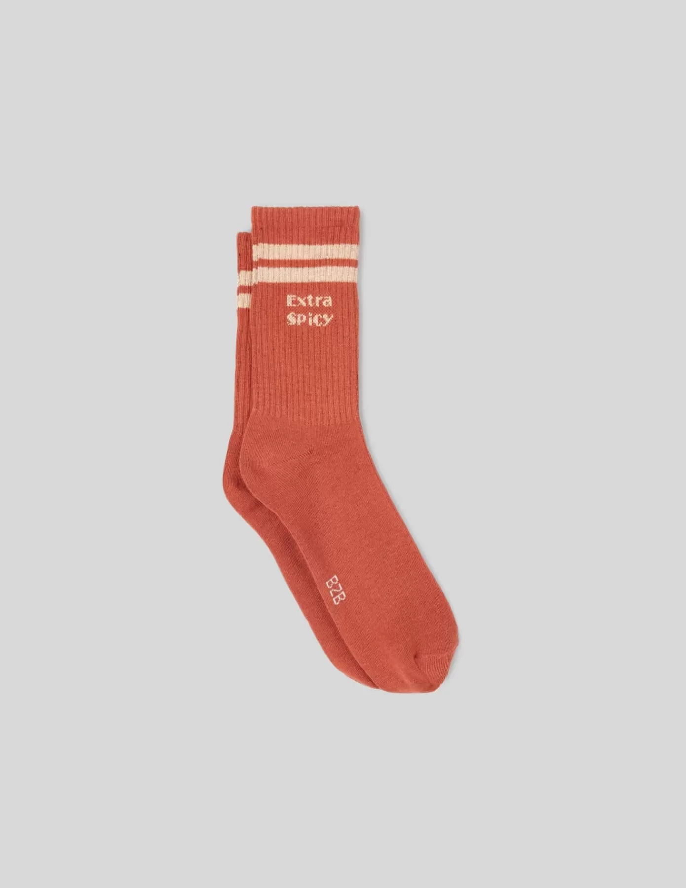 Online BZB Chaussettes unitaires sport wording Marron