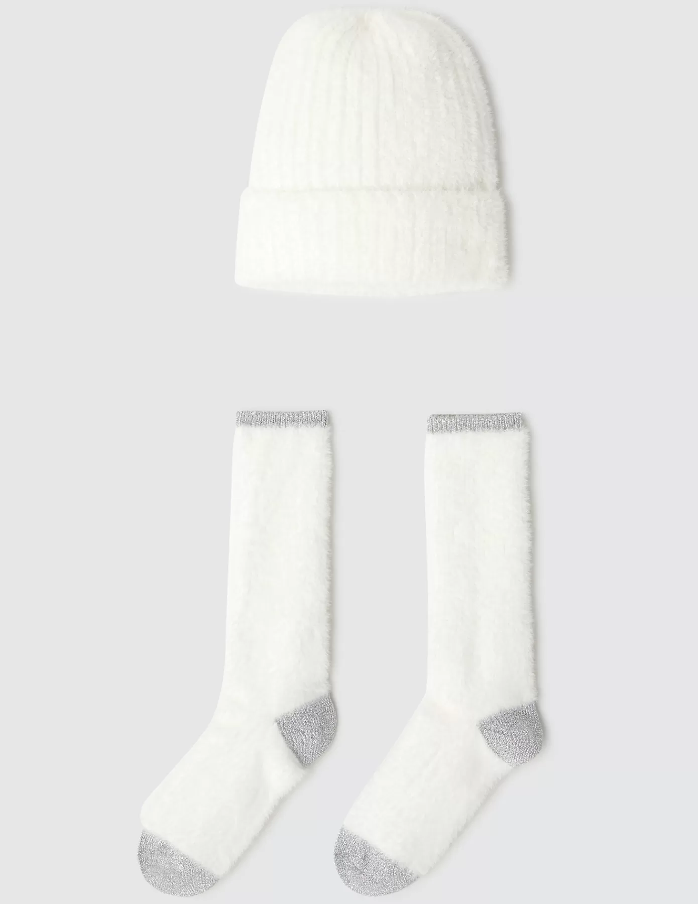 Outlet BZB Coffret cadeau bonnet + chaussettes Grisclair