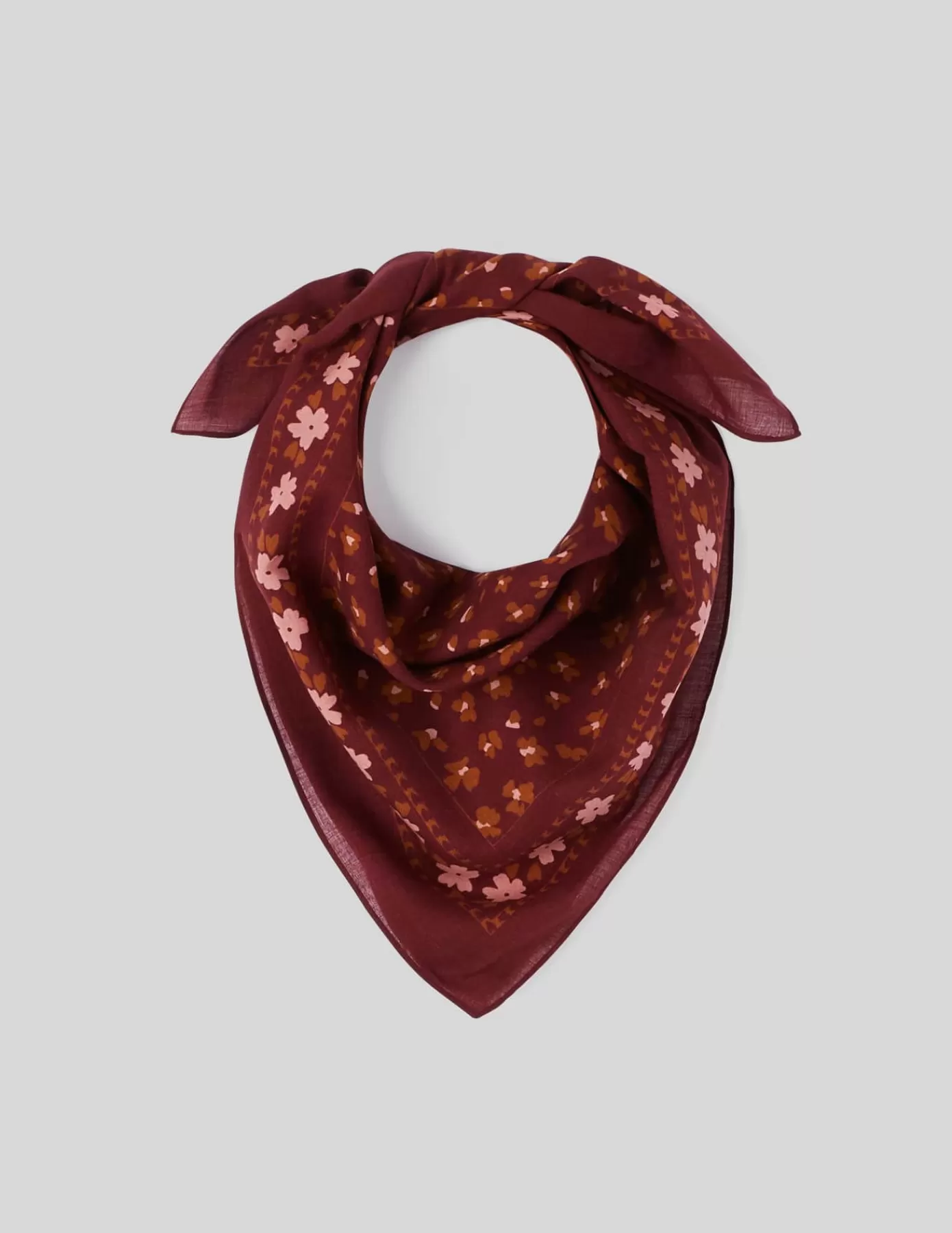 Cheap BZB Foulard coton imprimé Blancécru