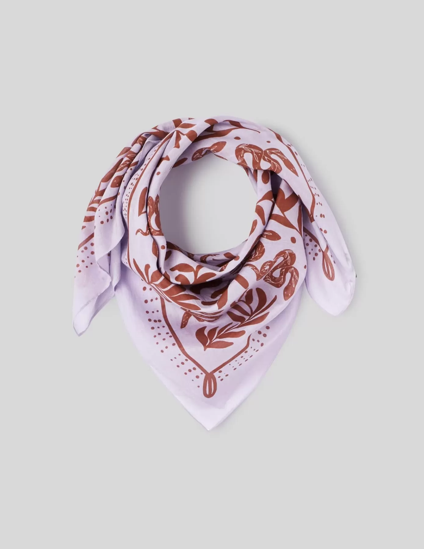 Store BZB Foulard coton imprimé Lila