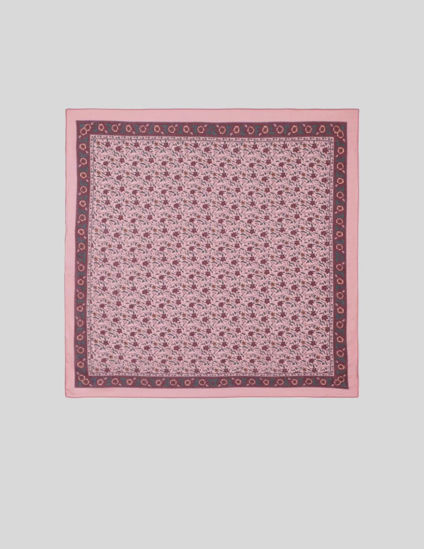 Store BZB Foulard coton imprimé Vieuxrose