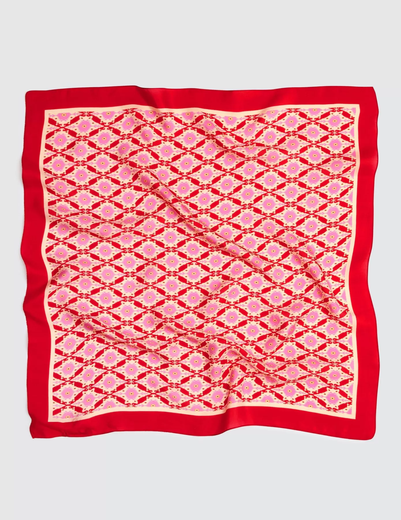 Cheap BZB Foulard soie imprimé Rouge