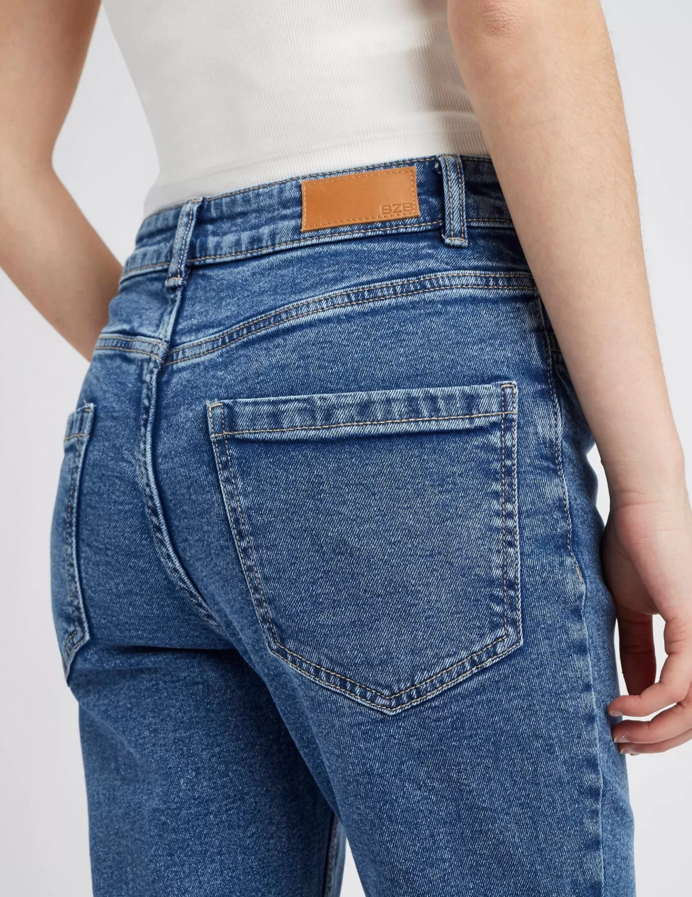 Best BZB Jean mini flare Bleumoyen