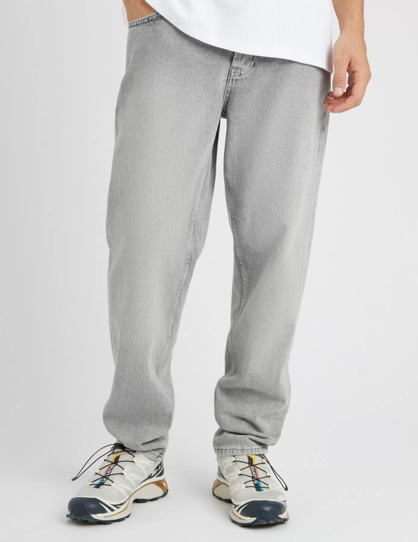 Hot BZB Jean relaxed gris Grisclair