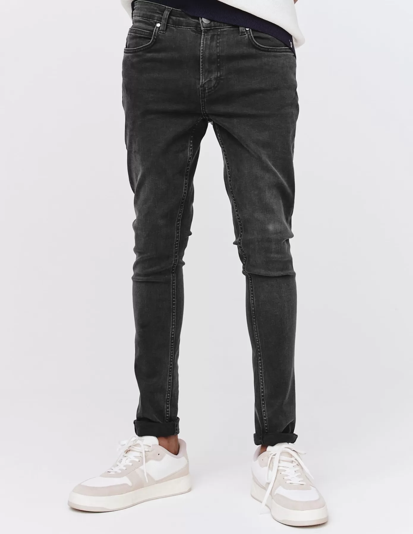 Store BZB Jean skinny basique delavé Noir