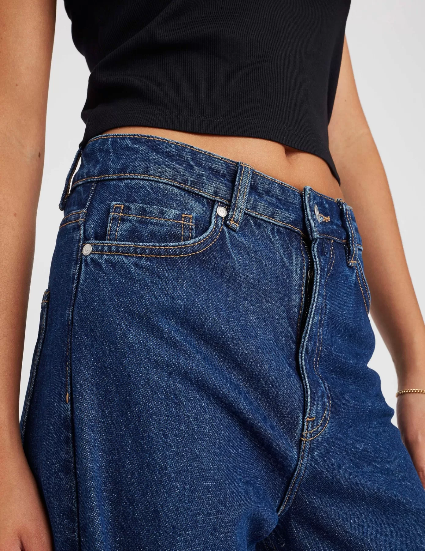 Flash Sale BZB Jean wide leg Bleufoncé