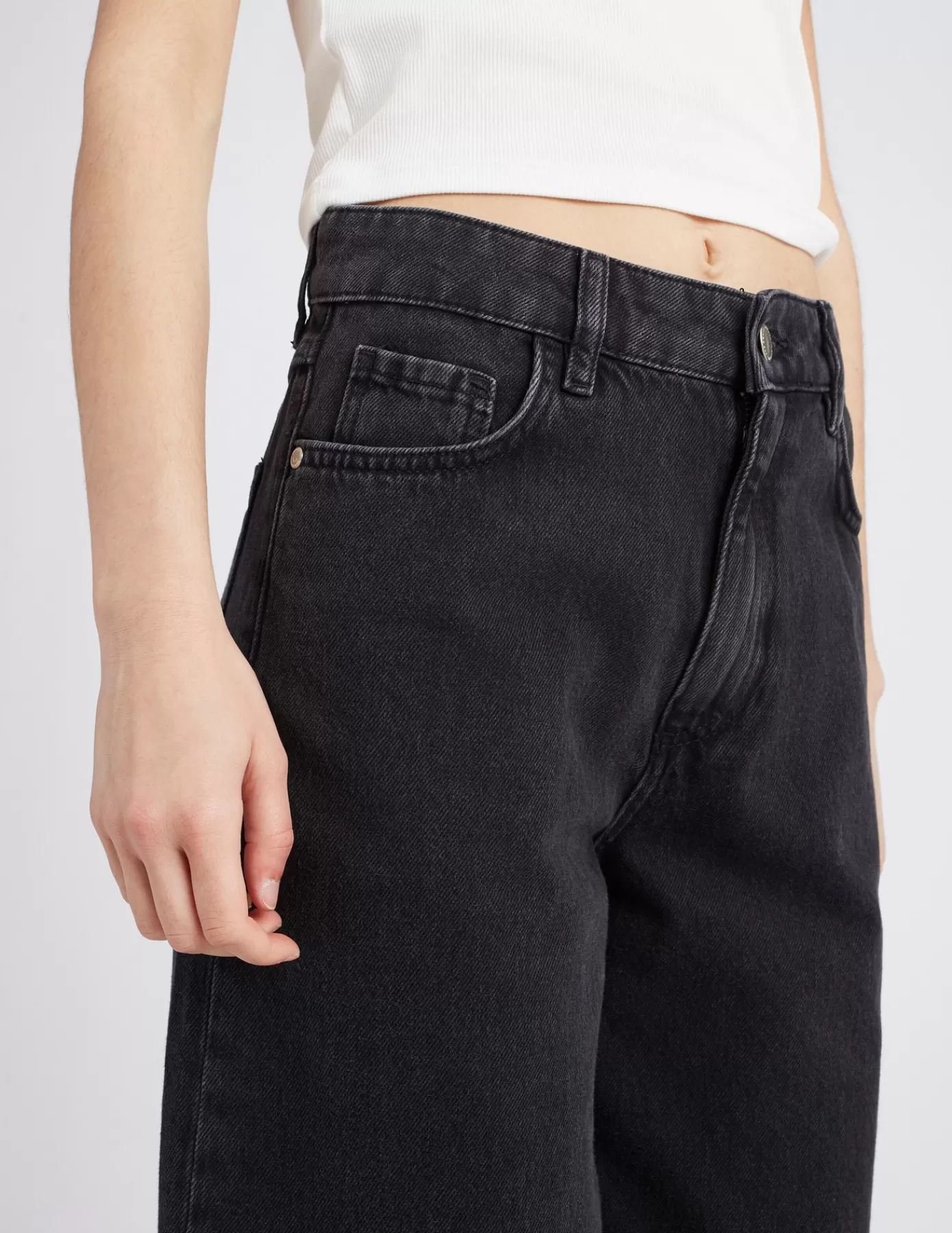 Outlet BZB Jean wide leg Noir