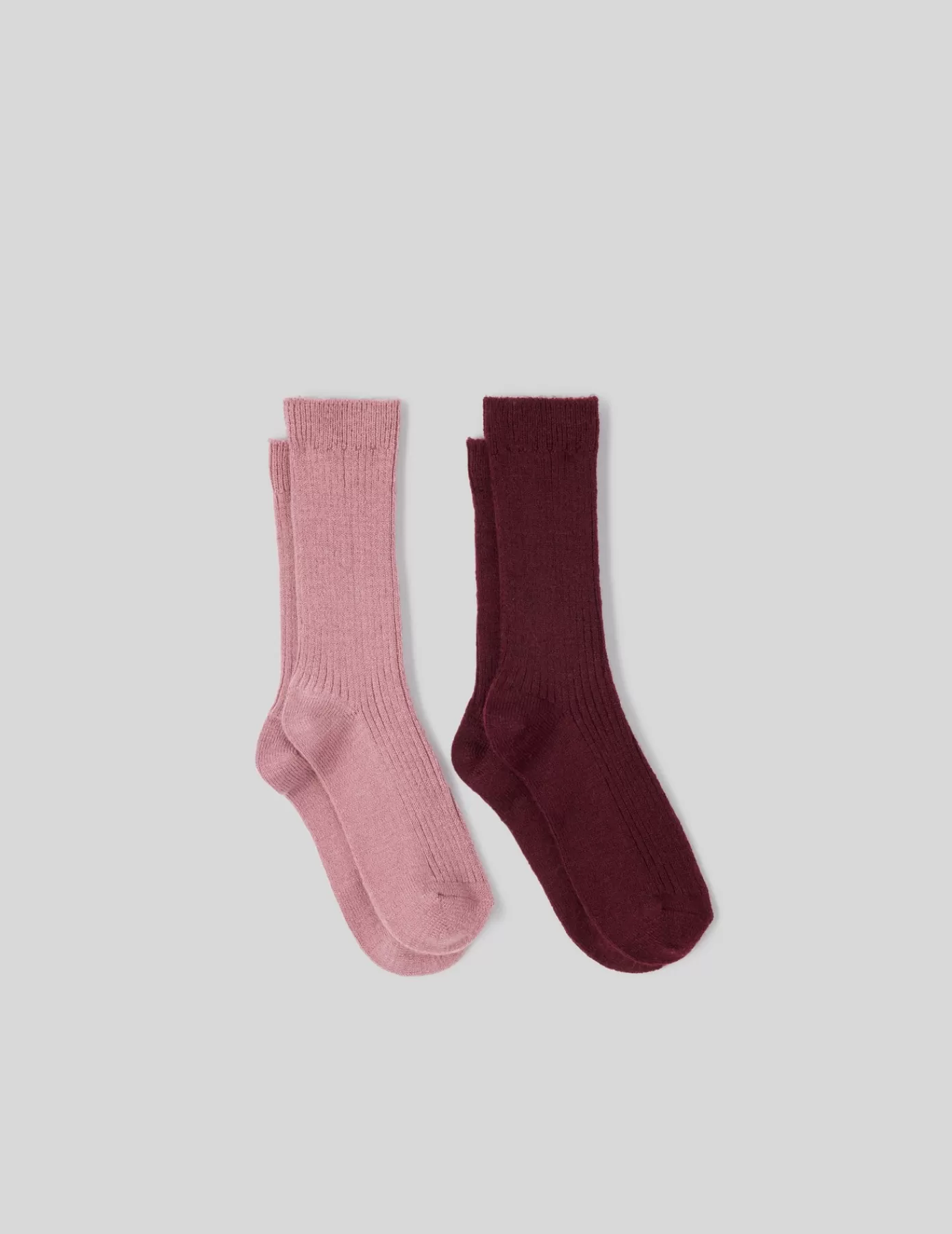 Online BZB Lot de 2 chaussettes chaudes Vieuxrose