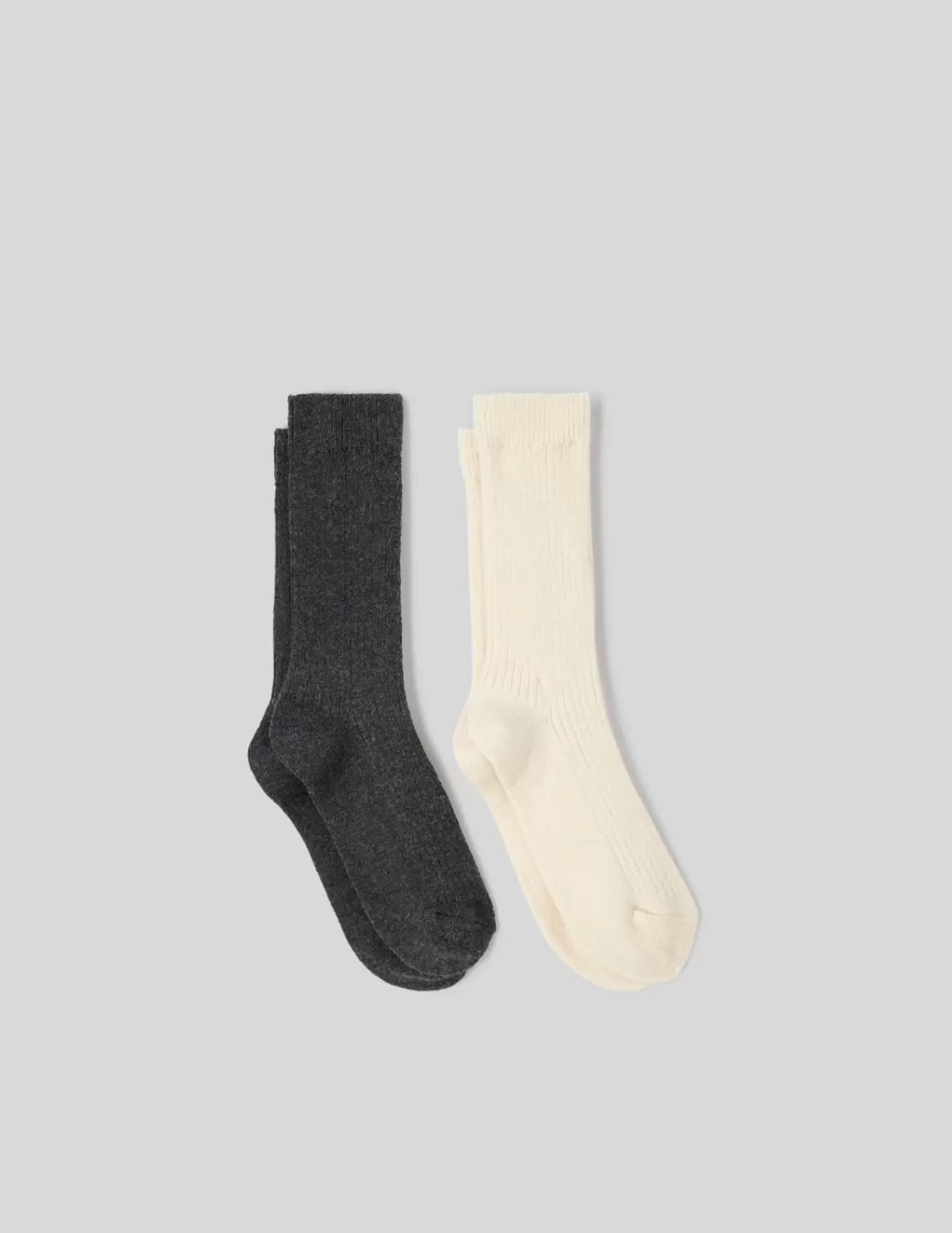 Cheap BZB Lot de 2 chaussettes chaudes Gris