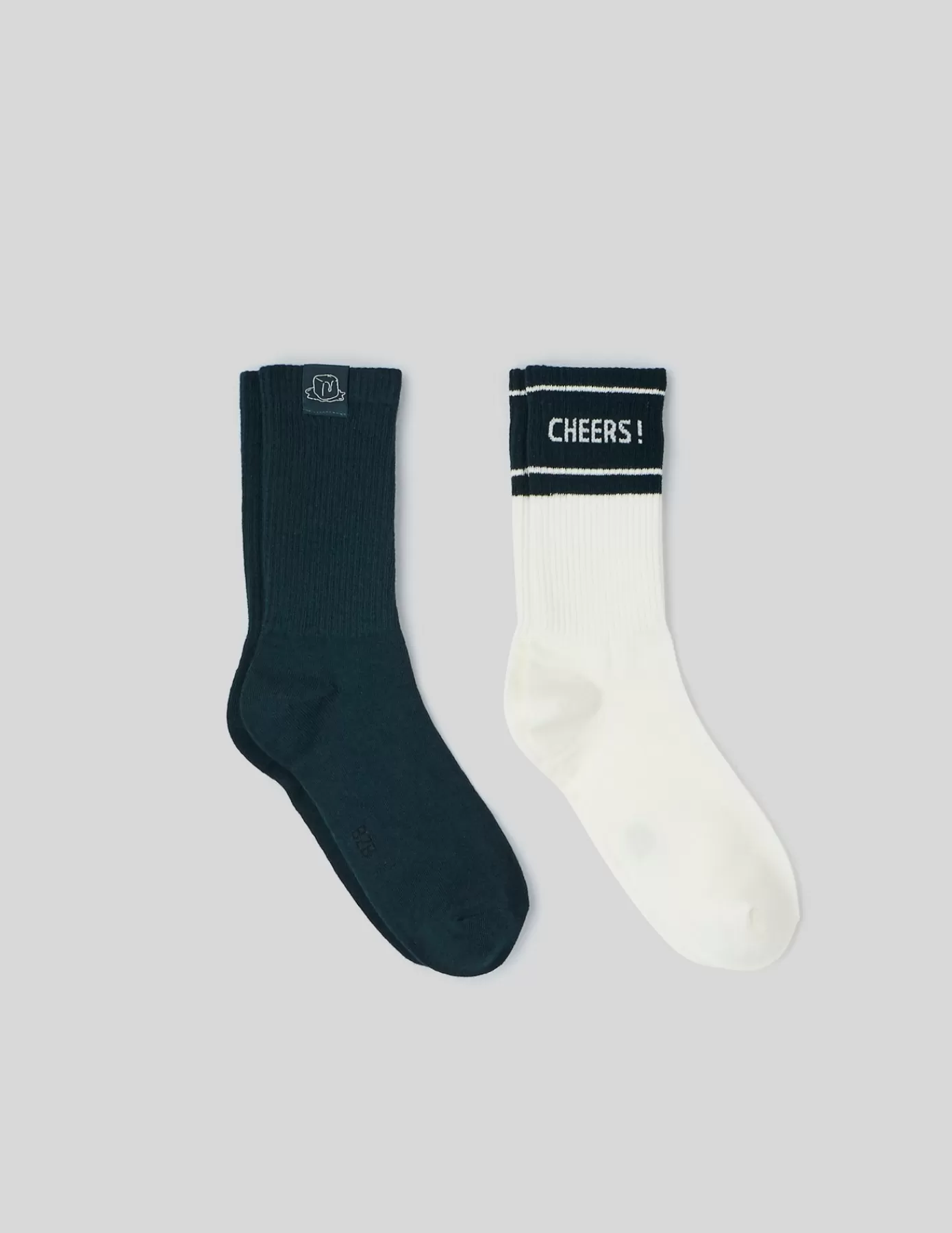 Fashion BZB Lot de 2 paires de chaussettes Vert