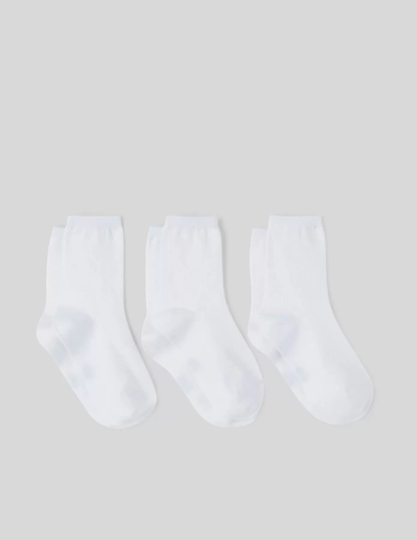 Hot BZB Lot de 3 paires de chaussettes fines Blanc