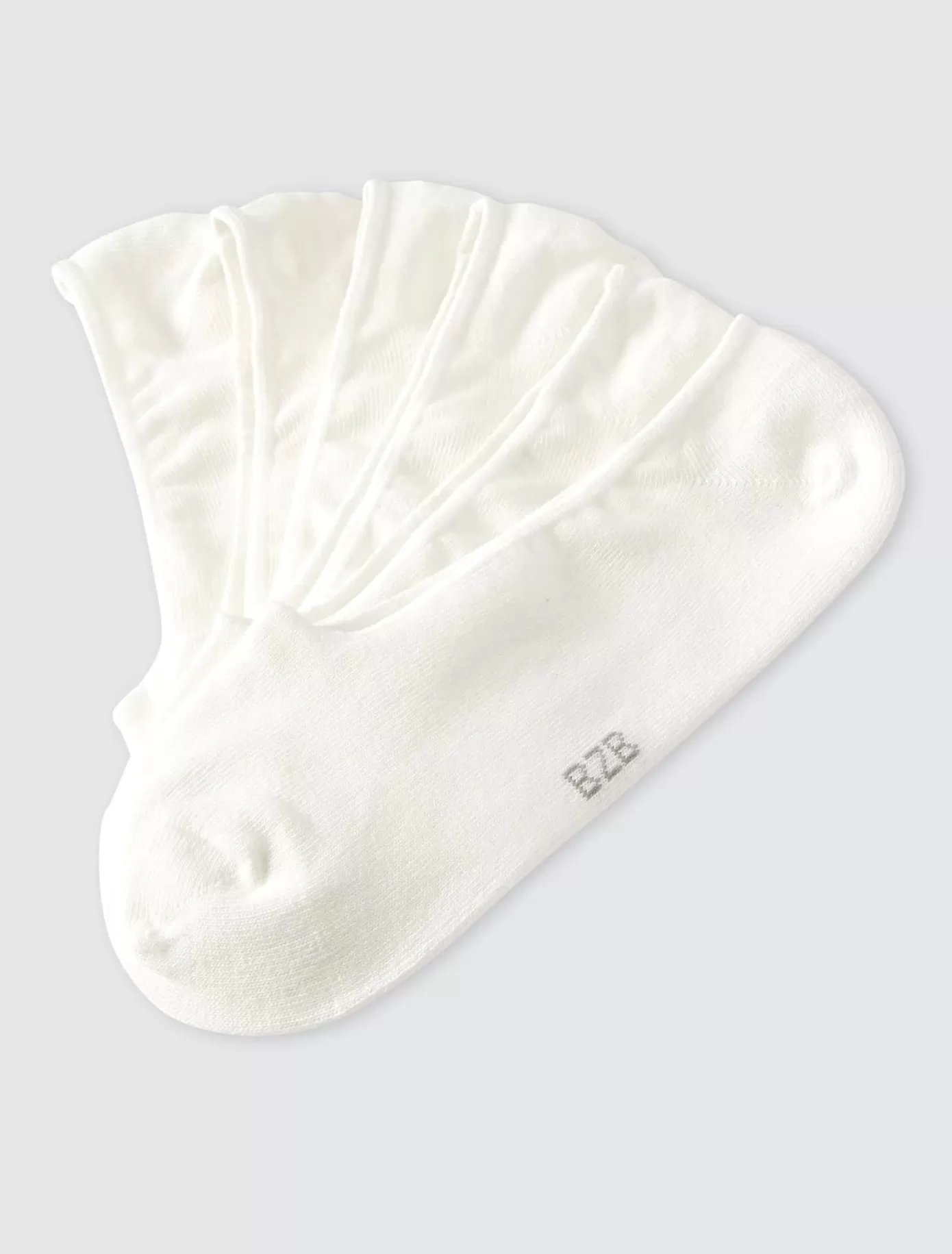 New BZB Lot de 3 paires de socquettes invisibles Blanc