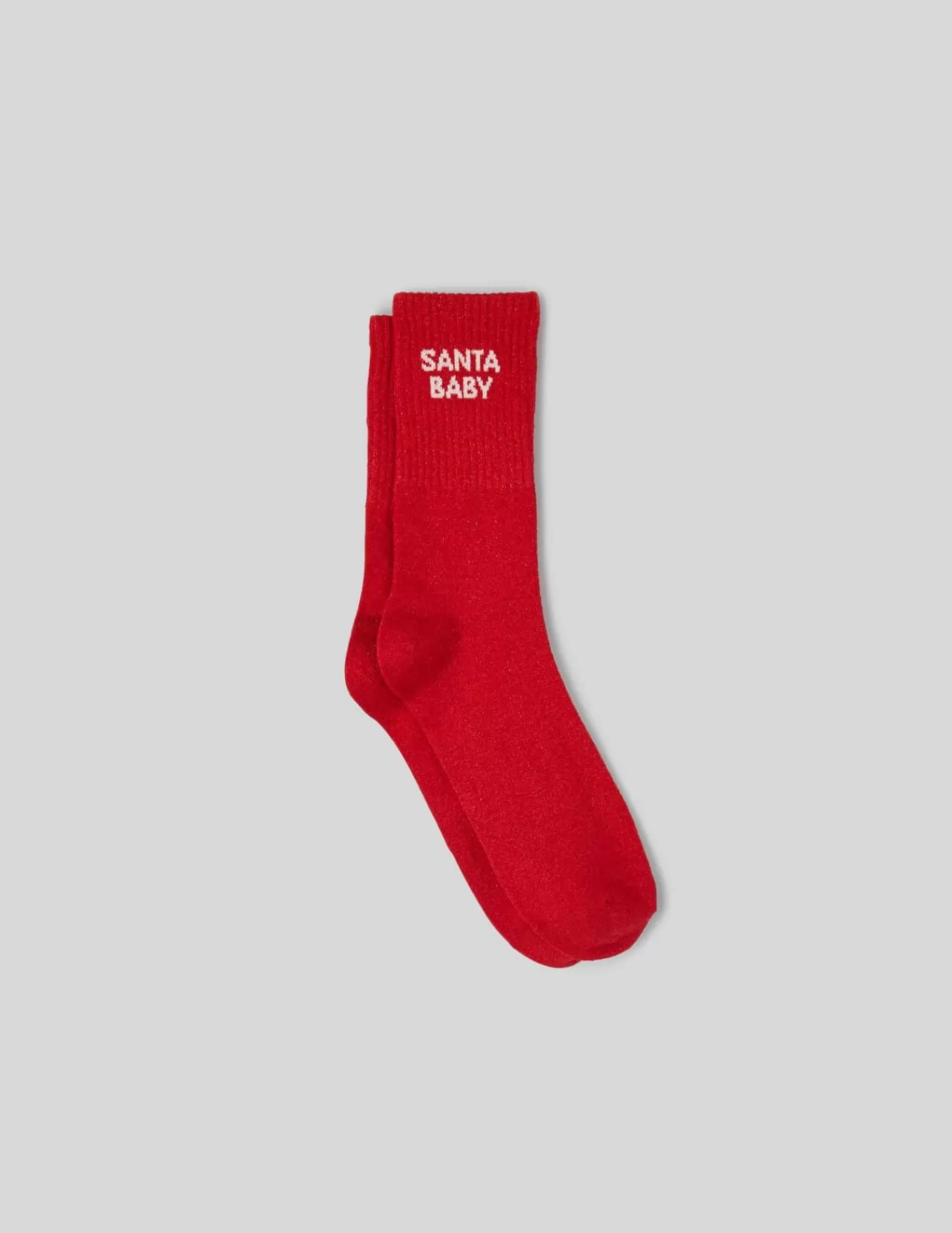 Fashion BZB Paire de chaussettes unitaire Rouge