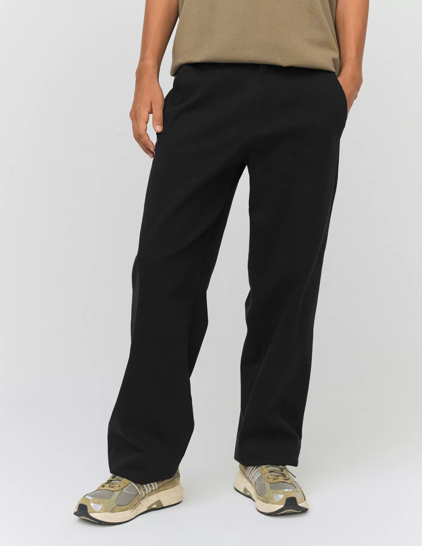 Outlet BZB Pantalon chino loose Noir