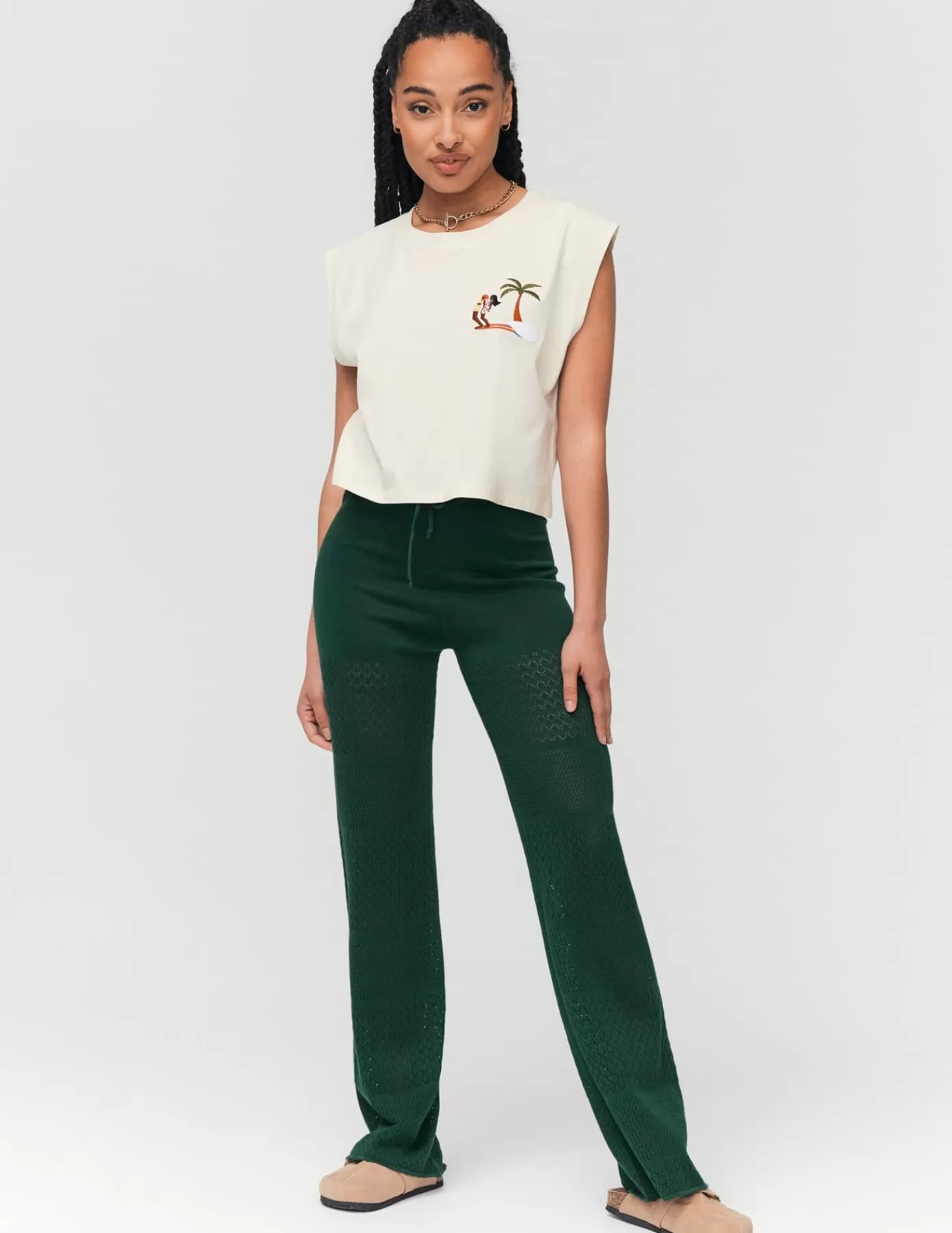 Clearance BZB Pantalon crochet Vert