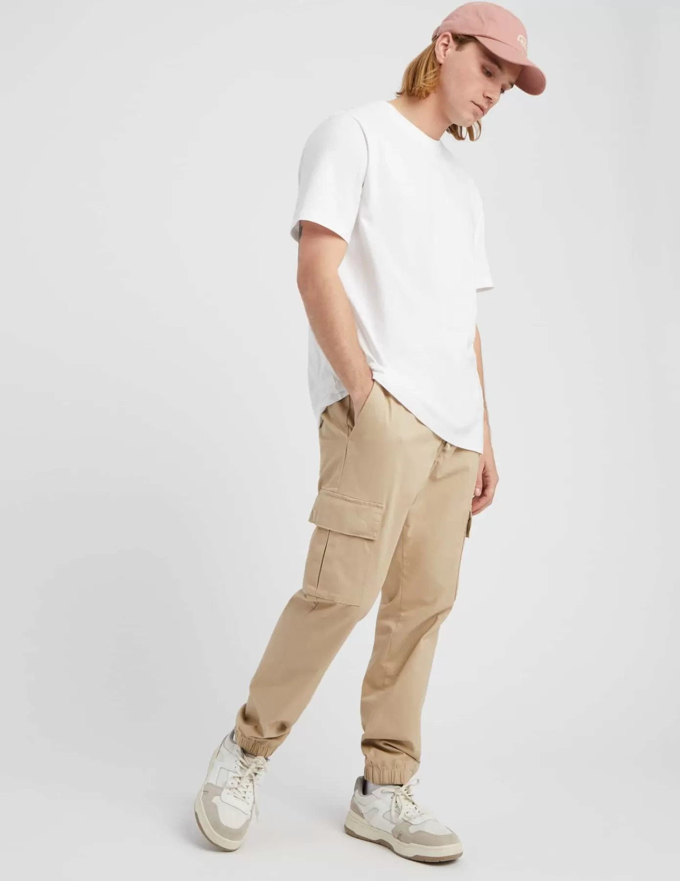 Hot BZB Pantalon Jogger cargo Beige