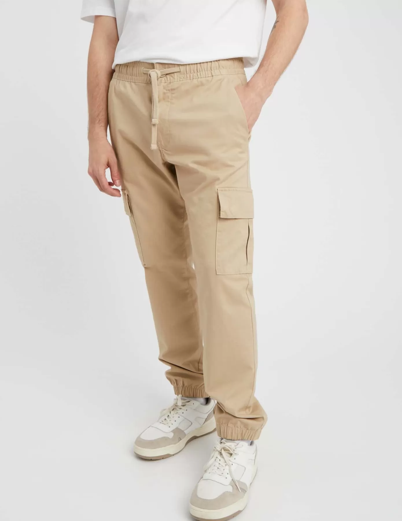 Hot BZB Pantalon Jogger cargo Beige