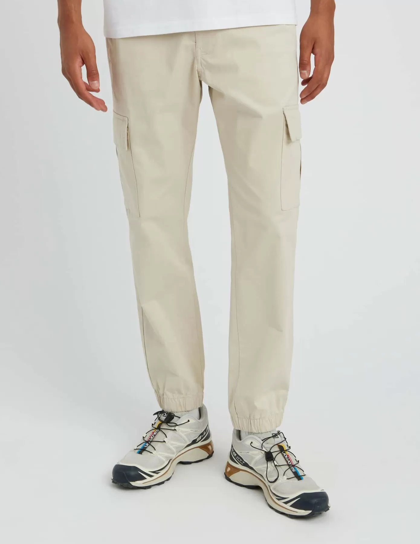 Sale BZB Pantalon Jogger cargo Ecru