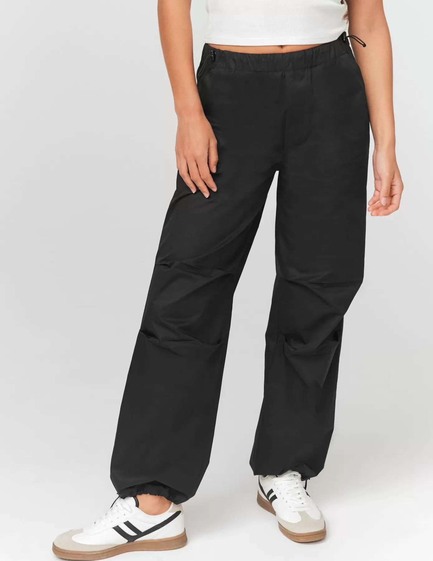 New BZB Pantalon parachute Noir