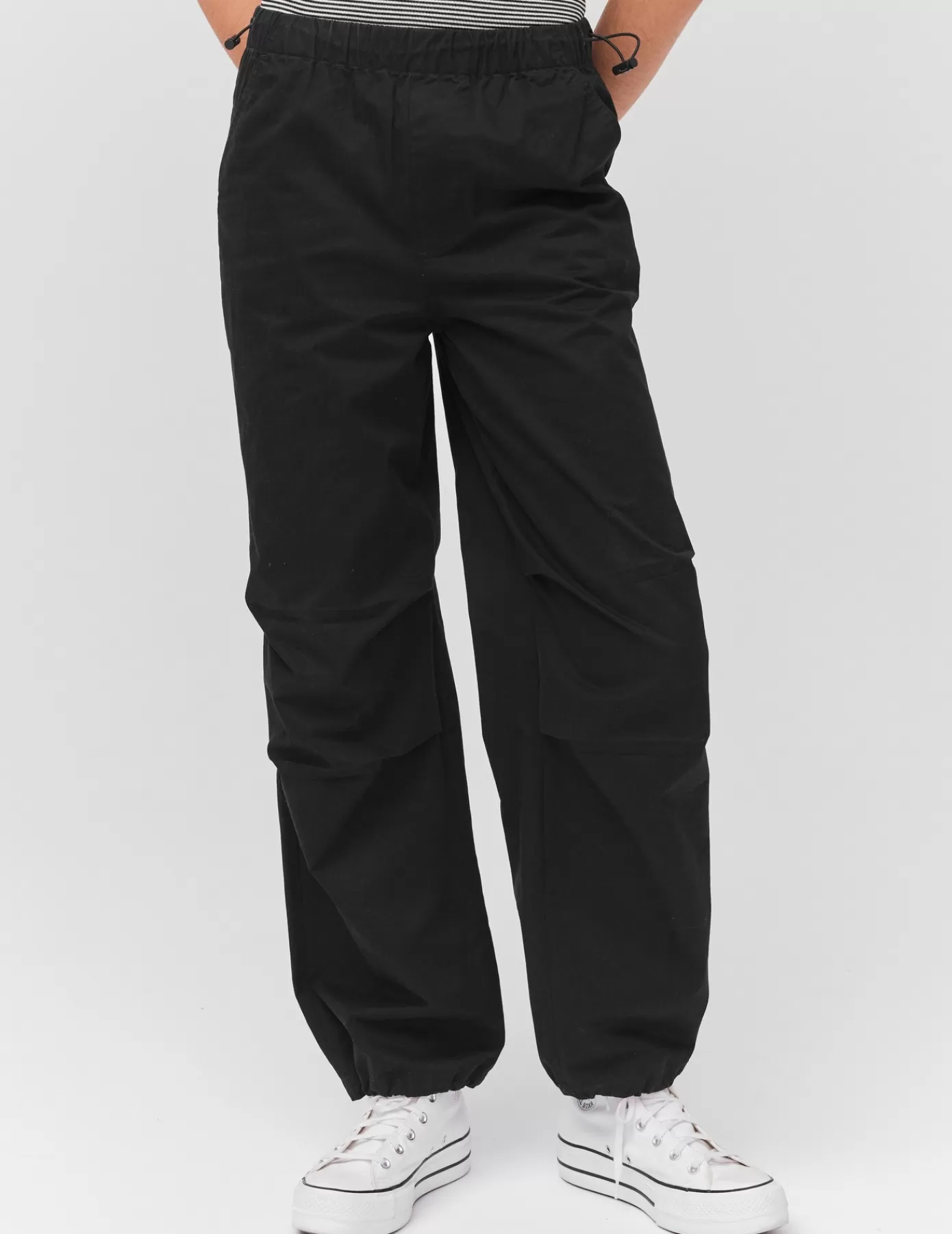 Store BZB Pantalon parachute Noir