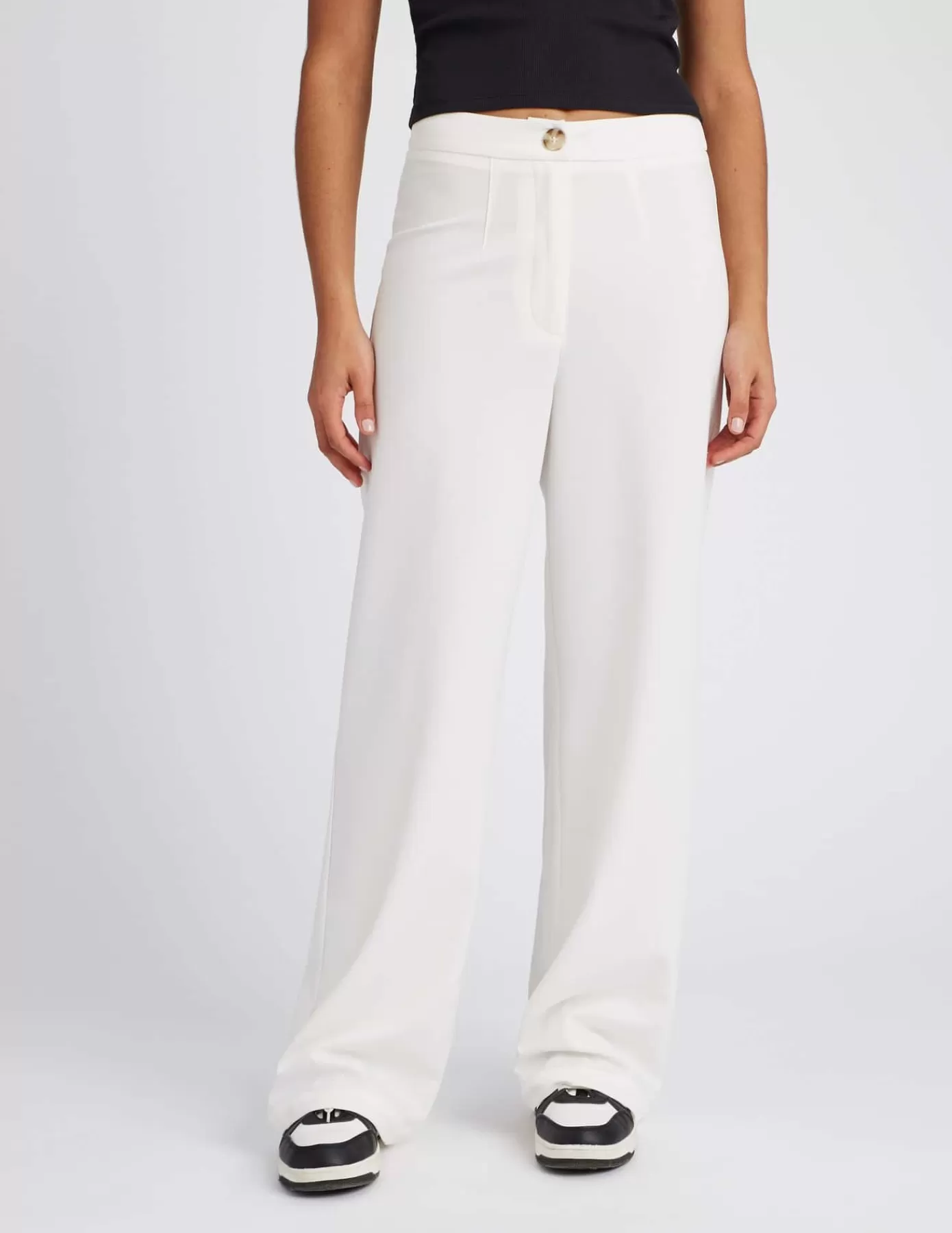 Online BZB Pantalon tailleur Blancécru