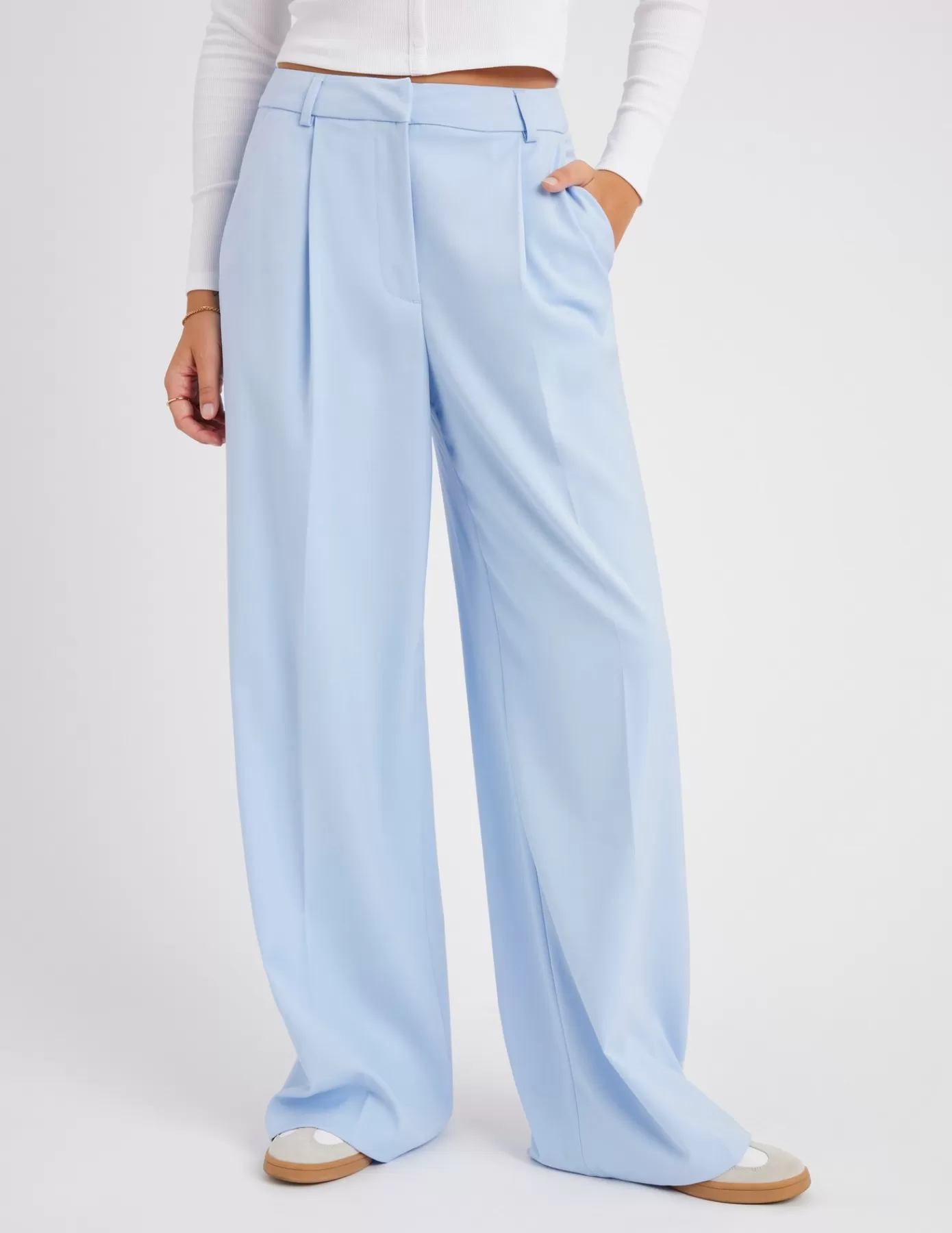 Store BZB Pantalon tailleur à pinces Bleumoyen