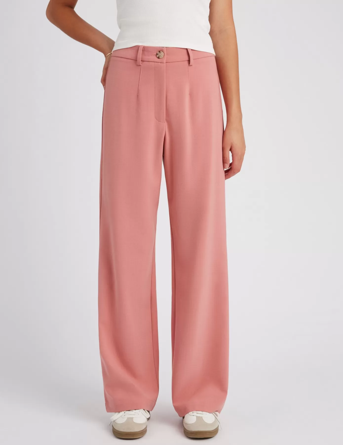 Hot BZB Pantalon tailleur polyester recyclé Rose