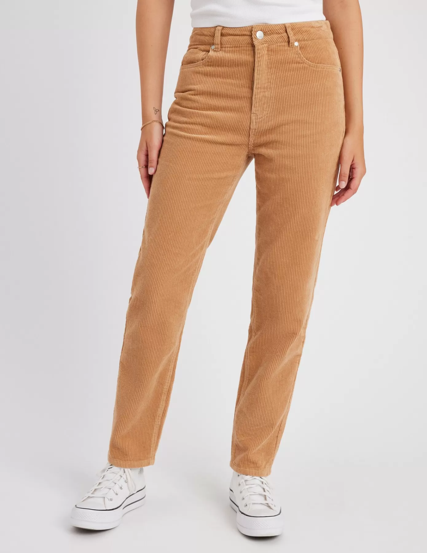 Sale BZB Pantalon velours mom Camel