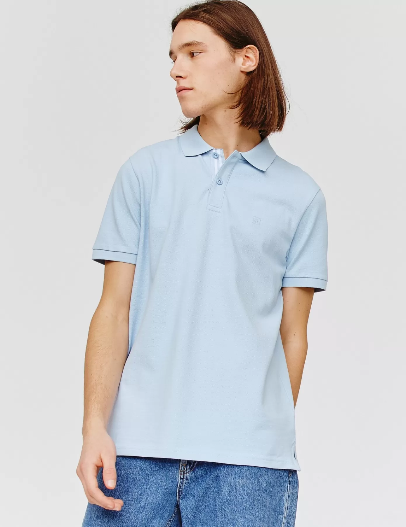 Flash Sale BZB Polo basique Bleuclair