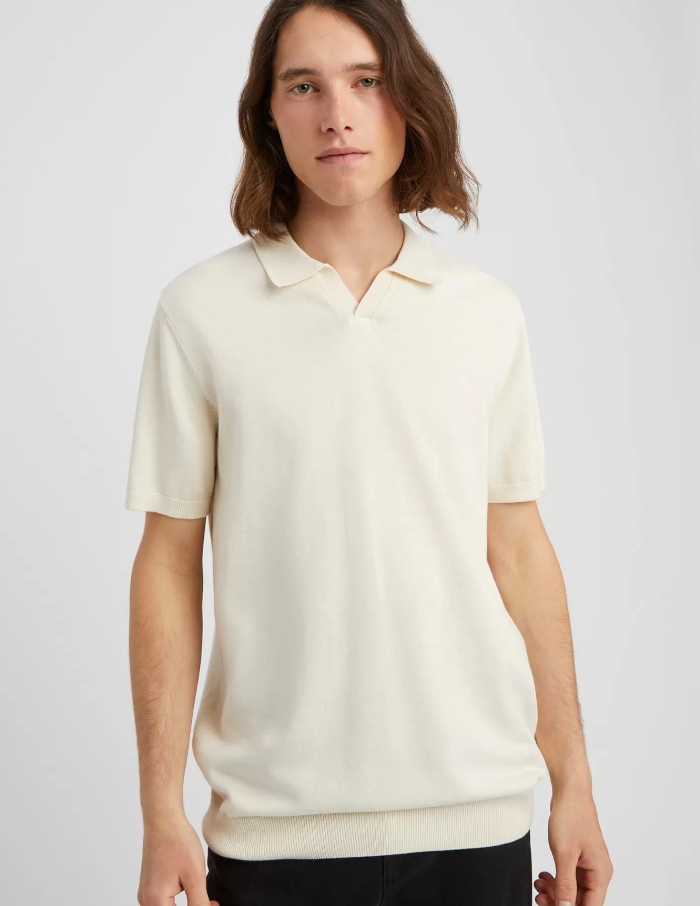 Cheap BZB Polo maille Naturel