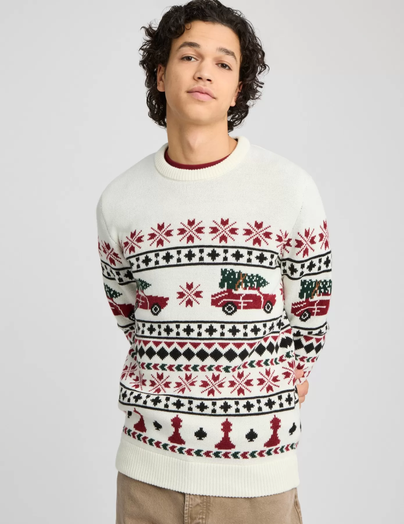 Discount BZB Pull de Noel Multicolore