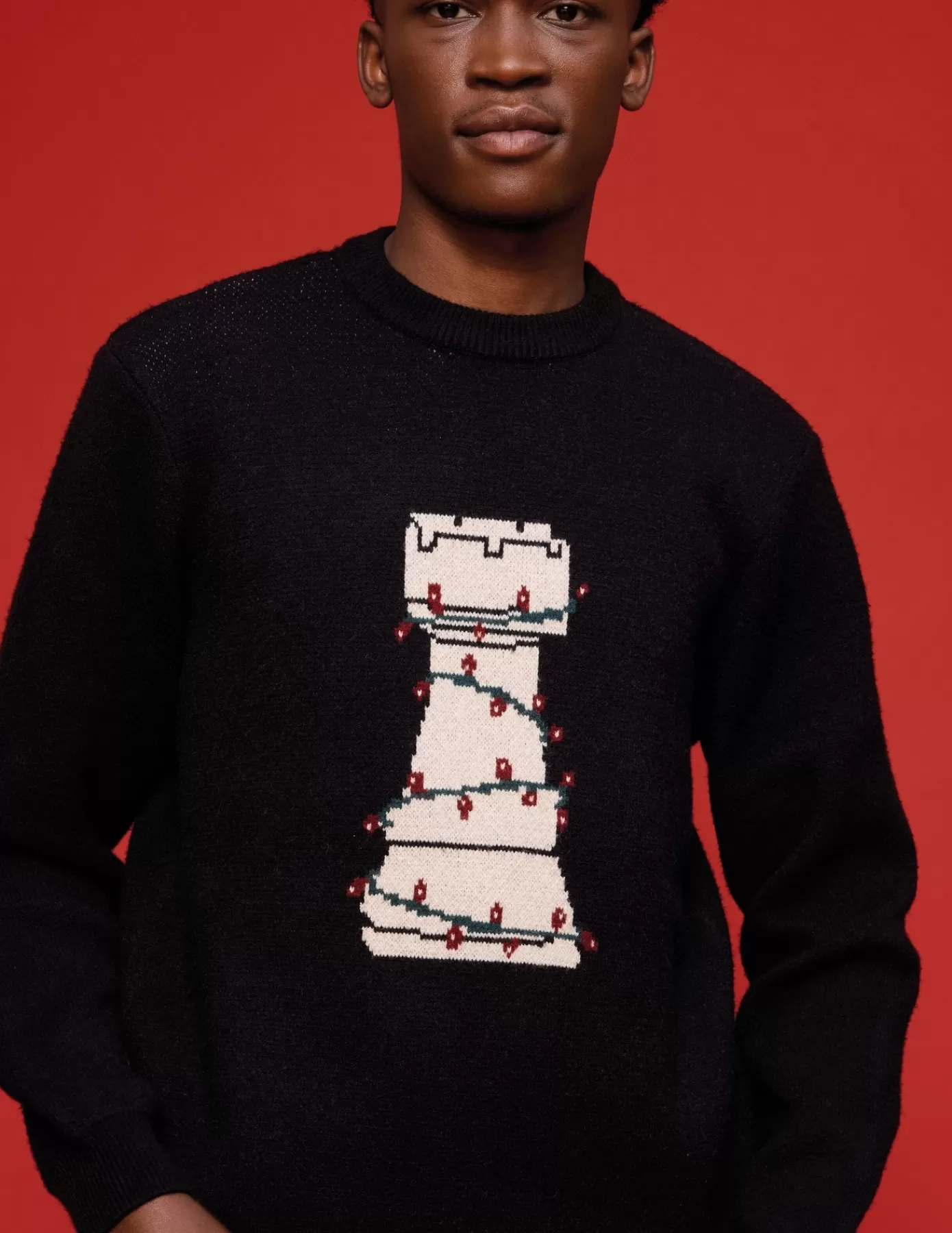 Sale BZB Pull de noël Noir