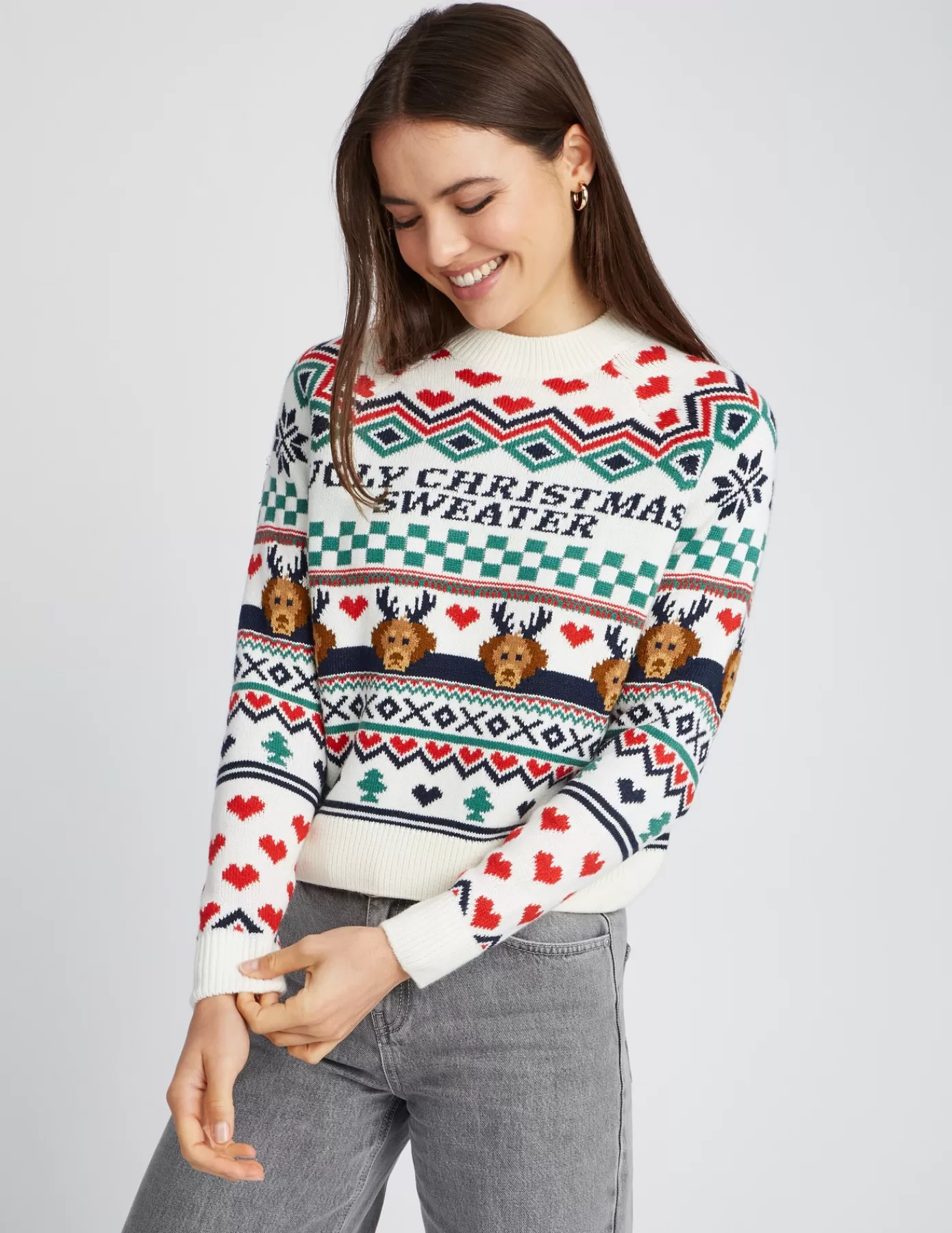 Flash Sale BZB Pull de Noël Multicolore