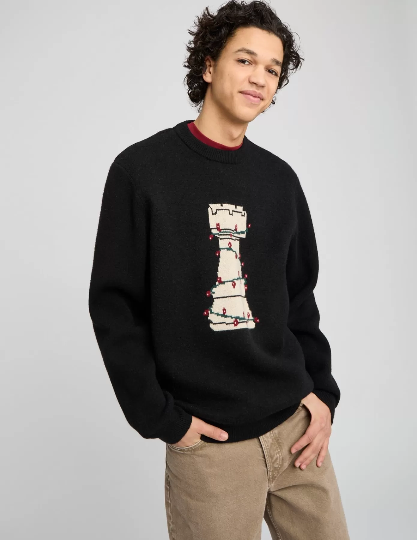 Sale BZB Pull de noël Noir