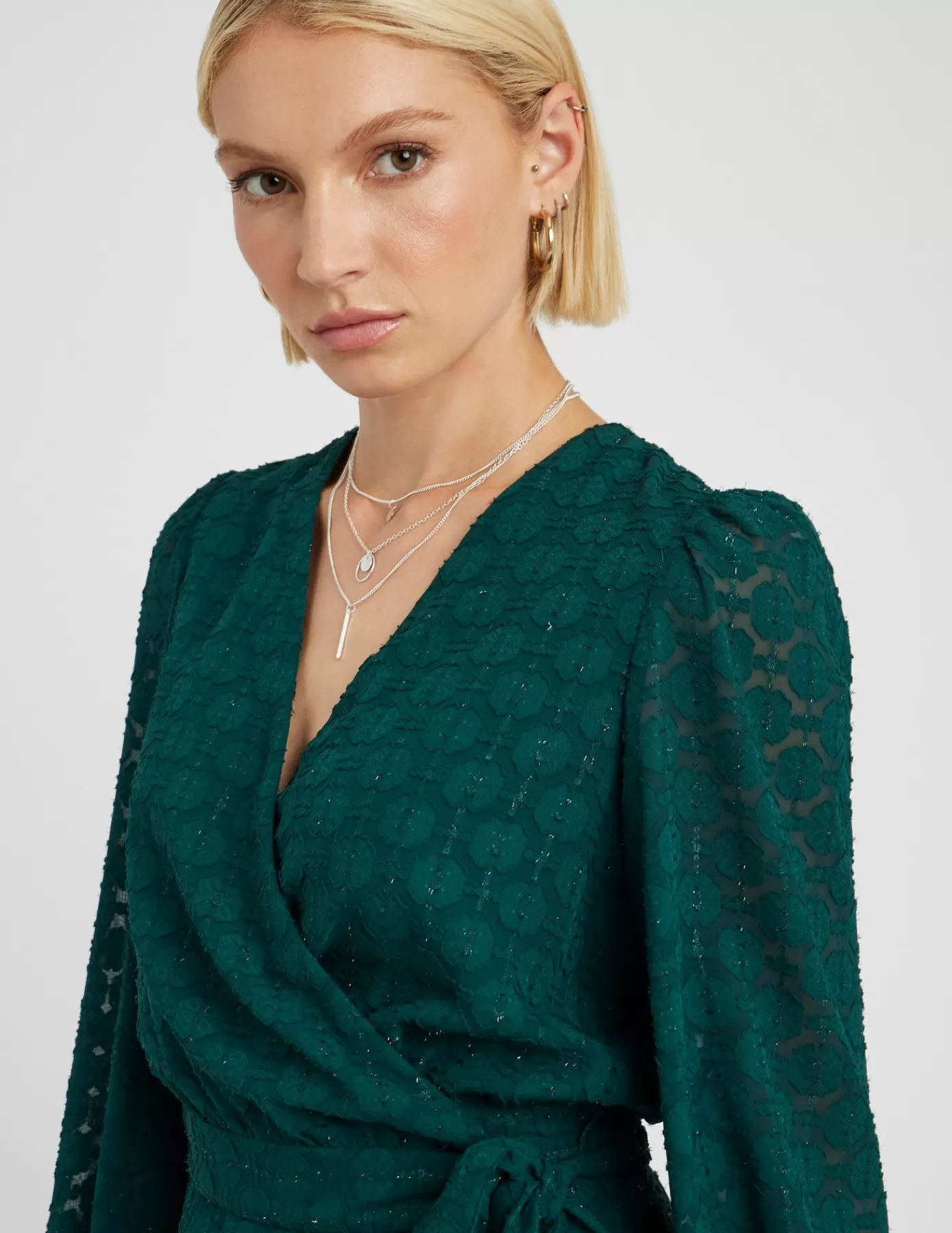 Discount BZB Robe courte portefeuille Vert