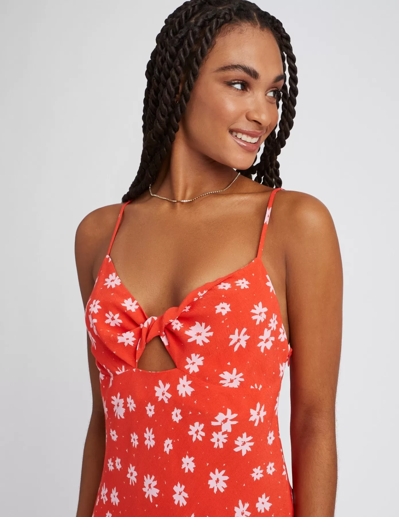 Sale BZB Robe longue imprimée Rouge