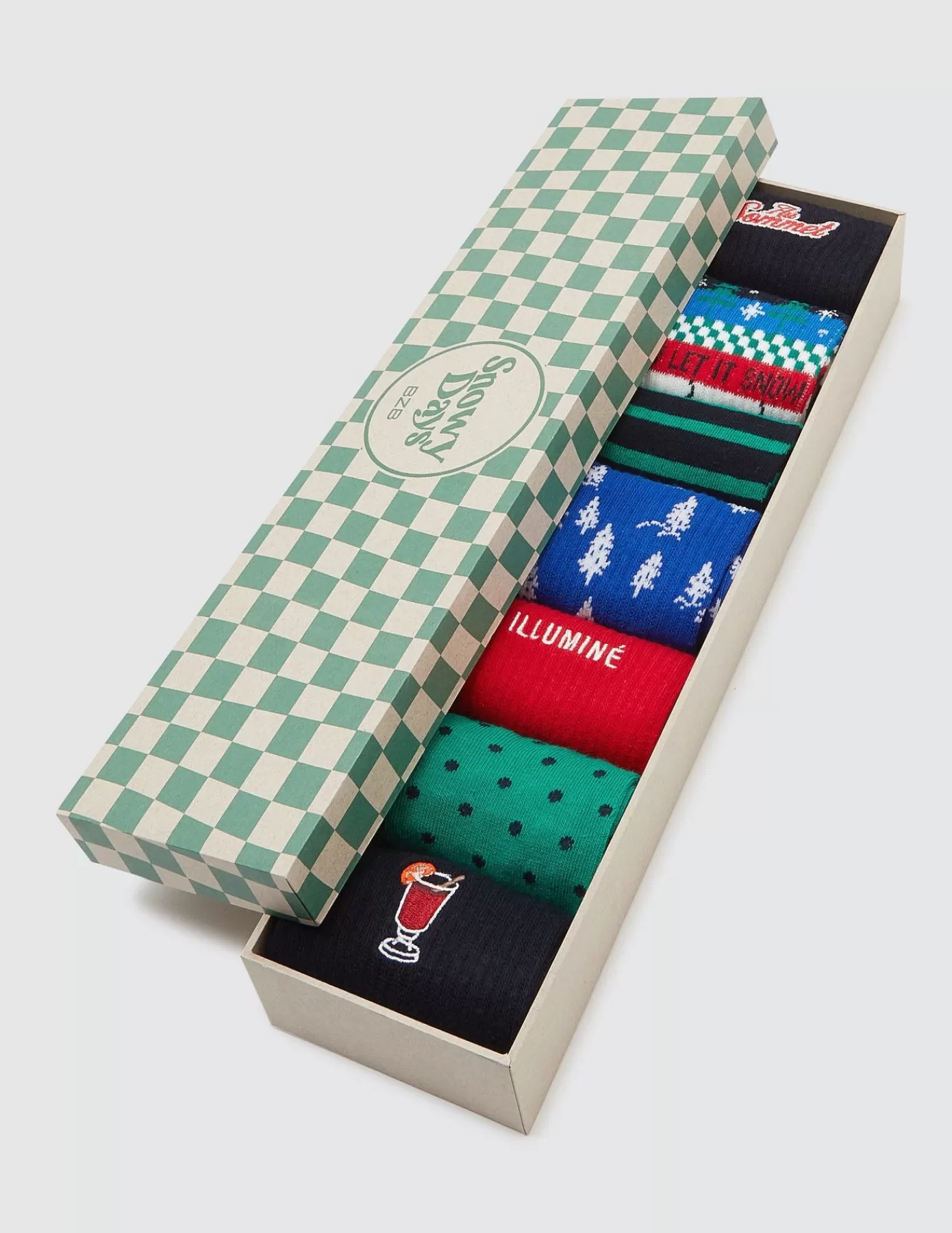 Online BZB Semainier cadeau chaussettes Noel Multicolore